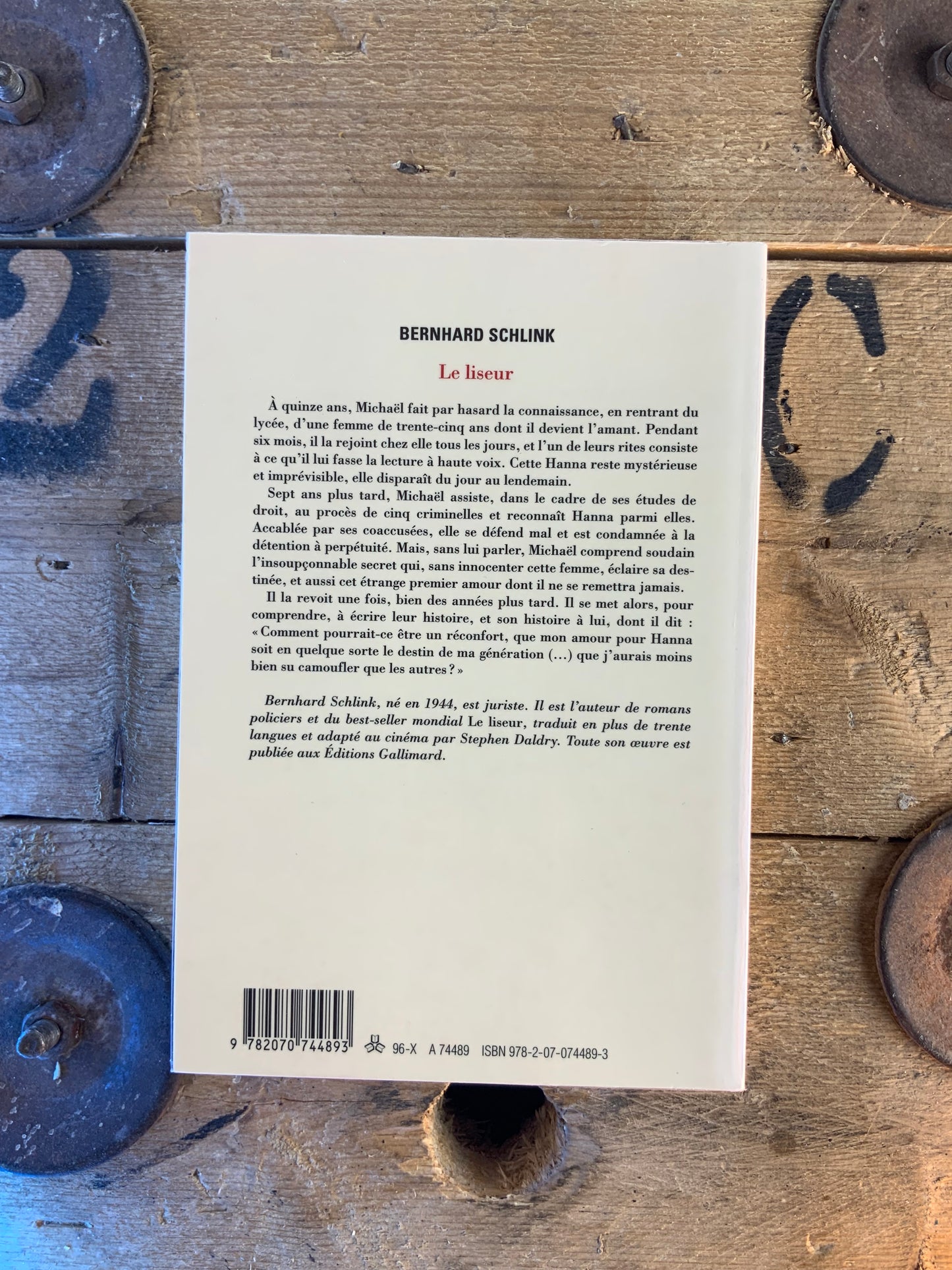 Le liseur - Bernhard Schlink