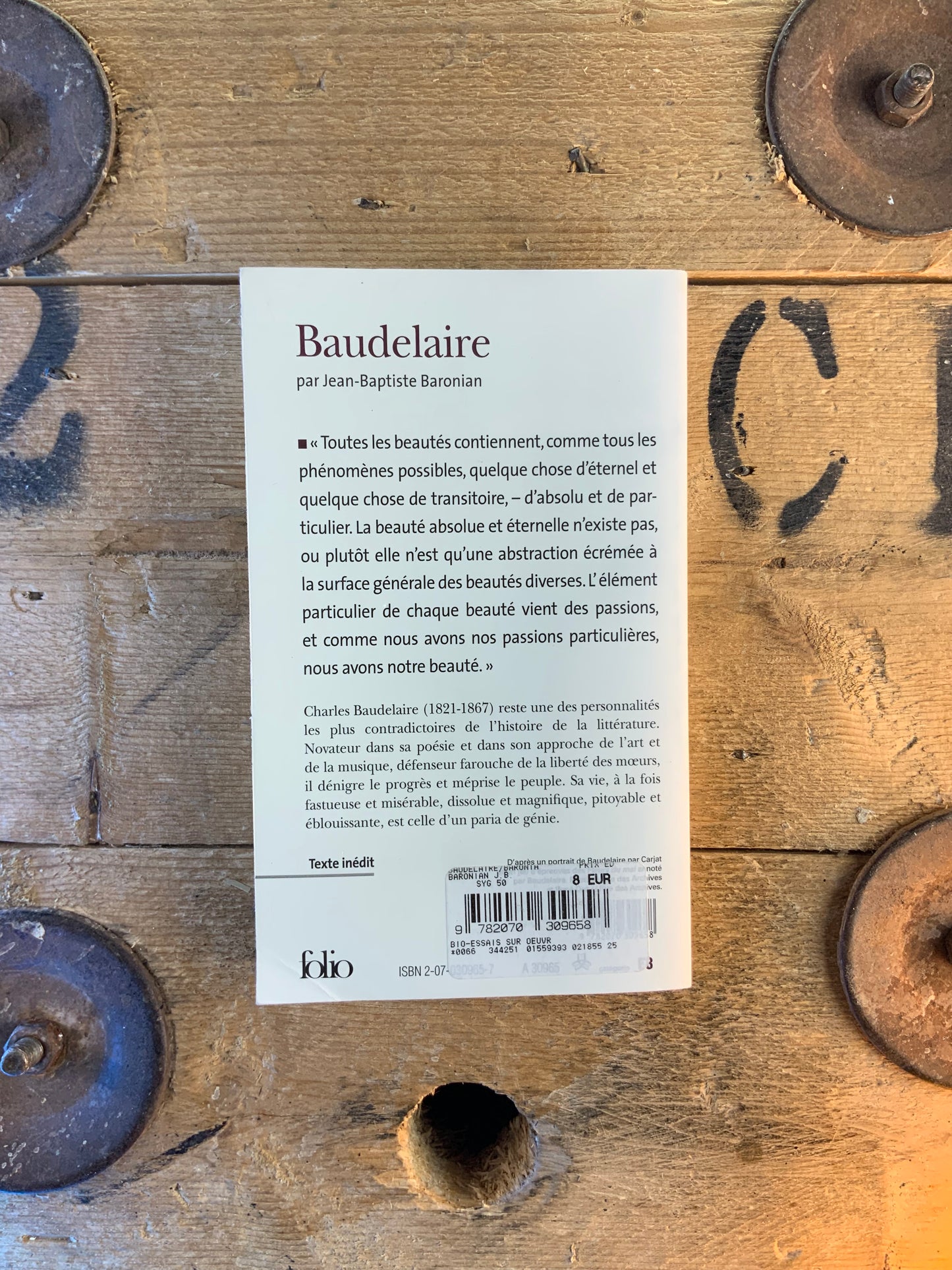 Baudelaire - Jean-Baptiste Baronian