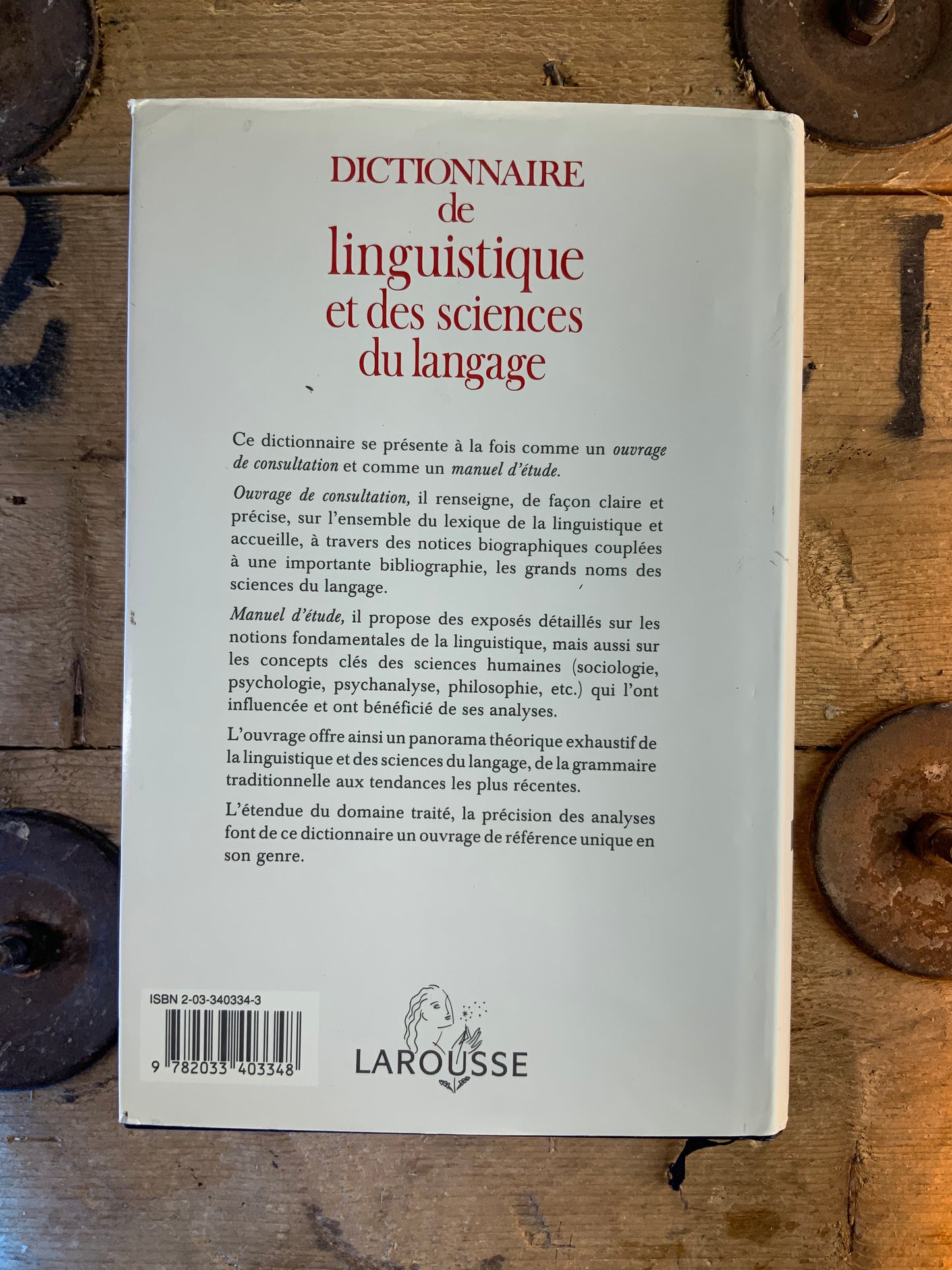 Dictionnaire de linguistique et des sciences du langage