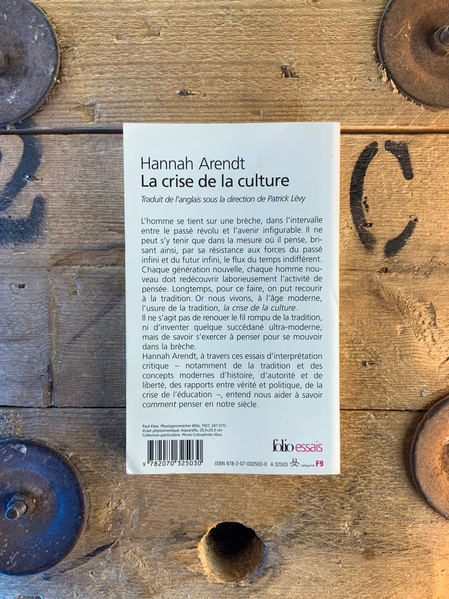 La crise de la culture - Hannah Arendt