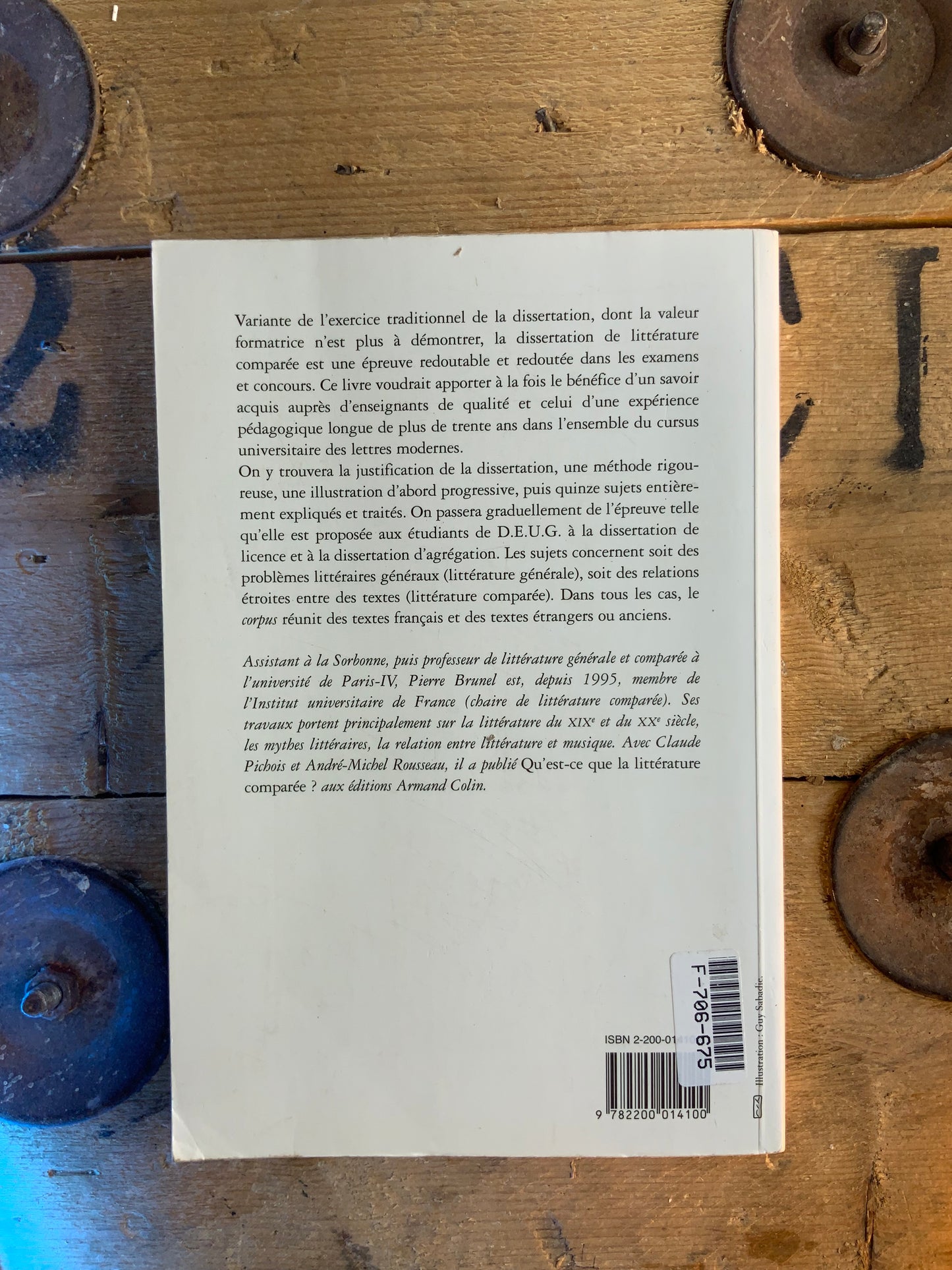 La dissertation de littérature générale et comparée - Pierre Brunel