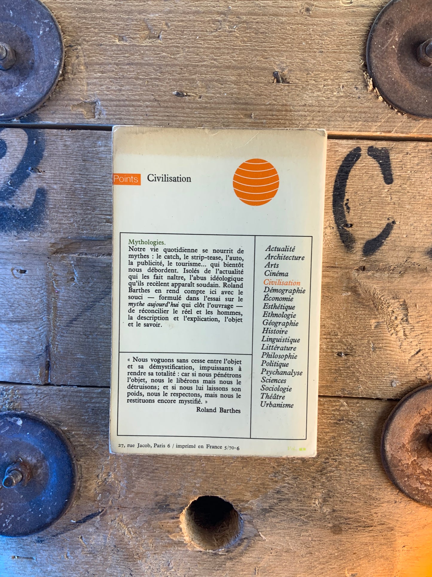Mythologies - Roland Barthes