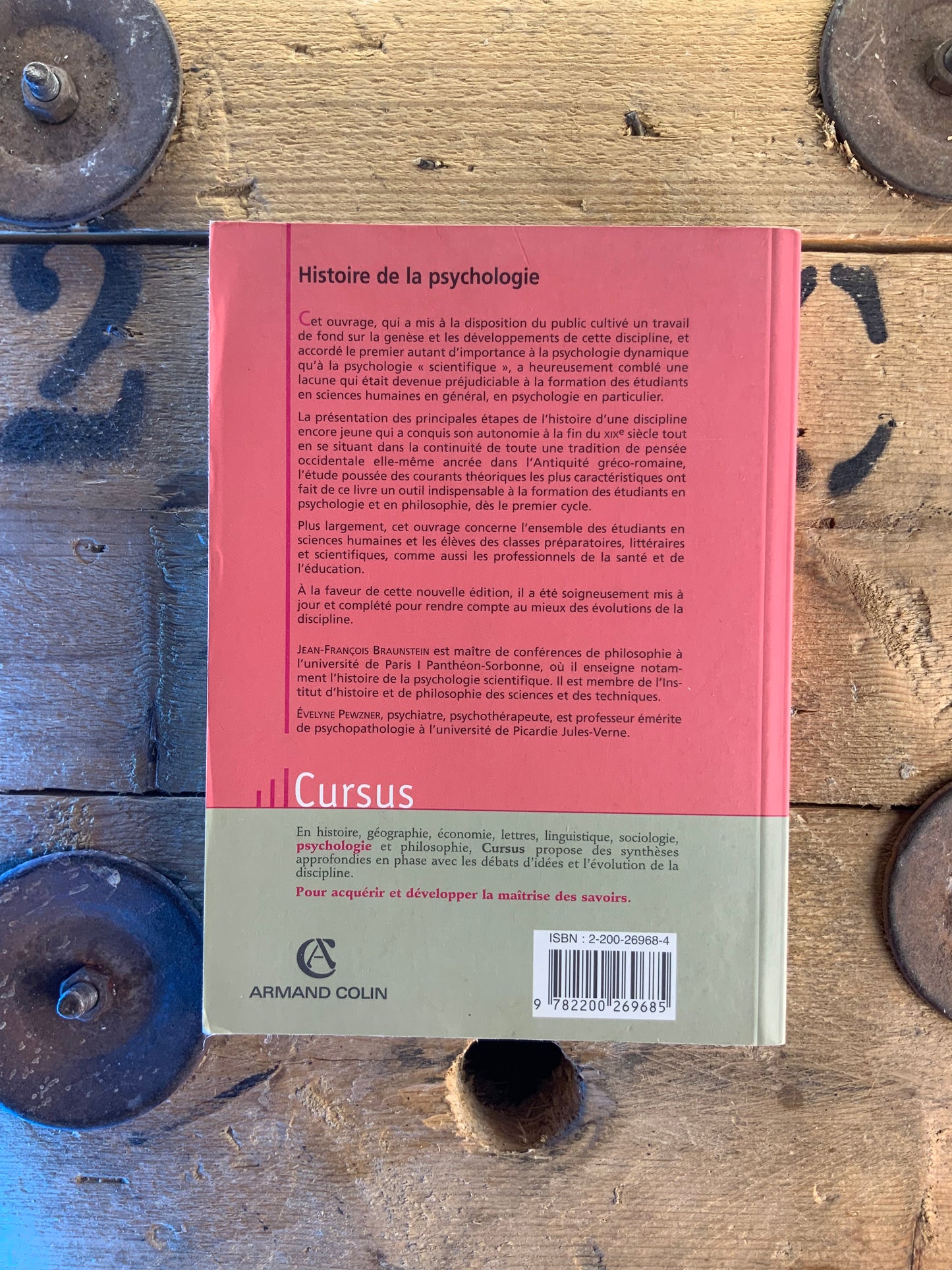 Histoire de la psychologie - Jean-François Braustein et Evelyn Pewzner