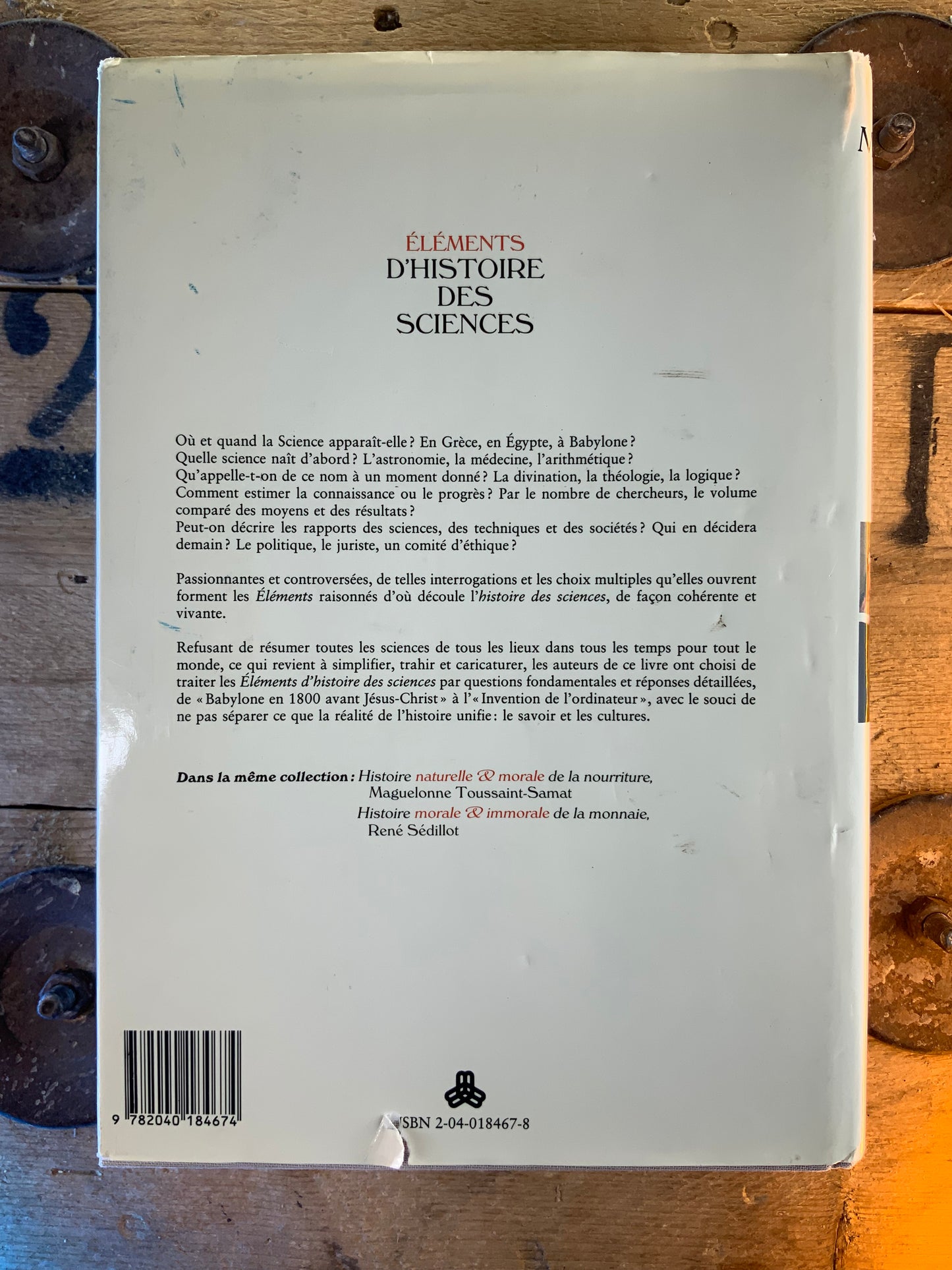 Éléments d’histoire des sciences - Michel Serres
