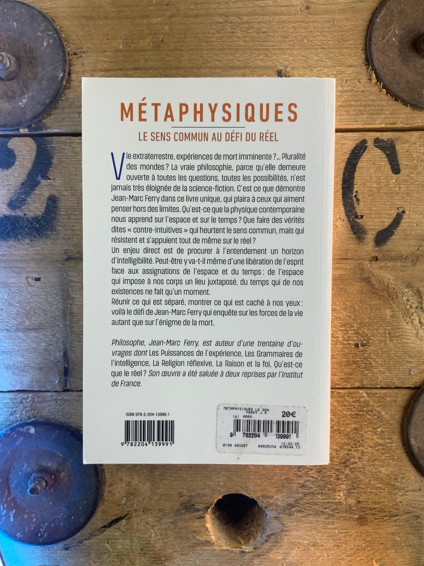 Métaphysiques : le sens commun au défi du réel - Jean-Marc Ferry