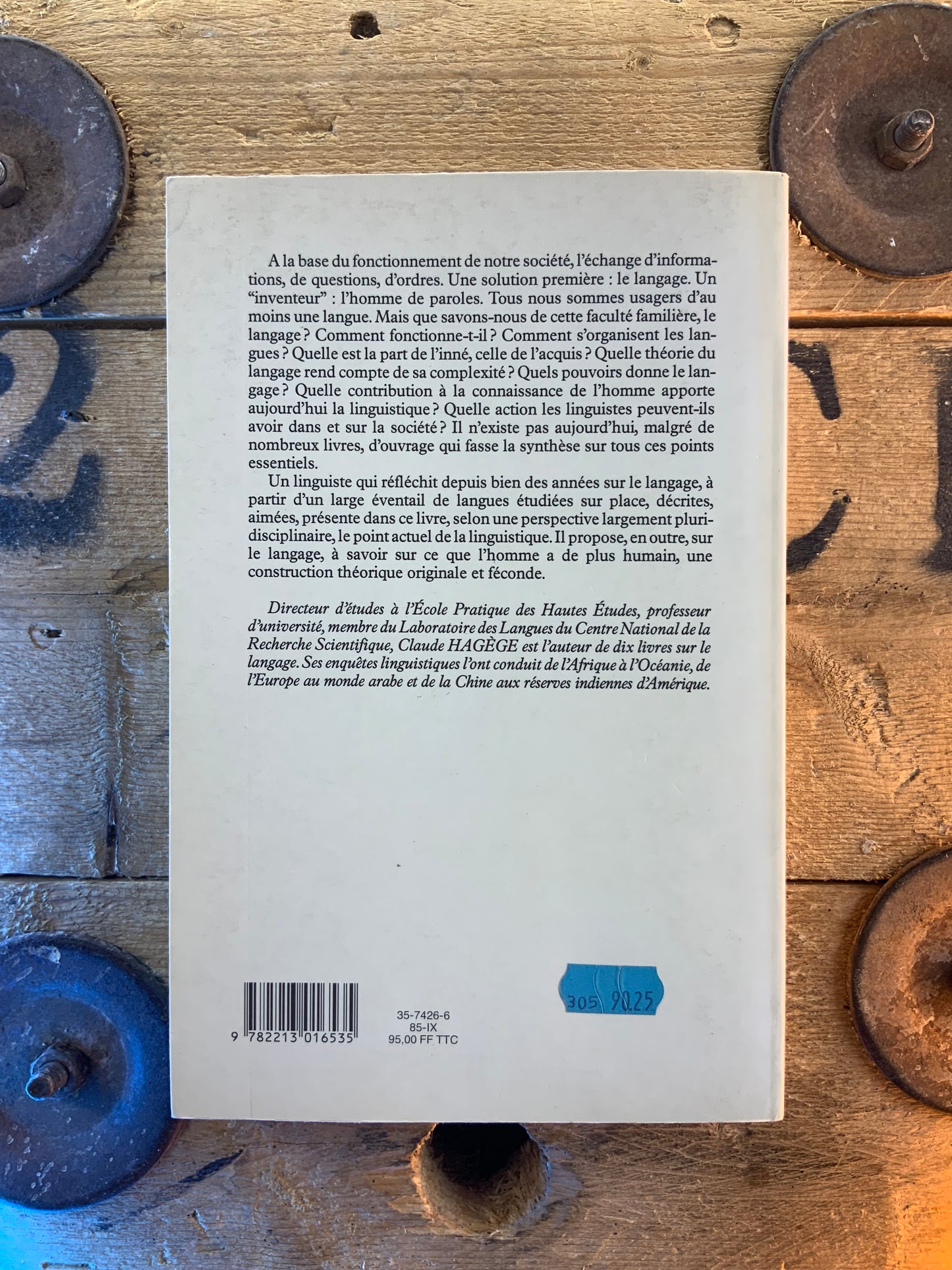 L’homme de paroles : contributions linguistiques aux sciences humaines - Claude Hagège