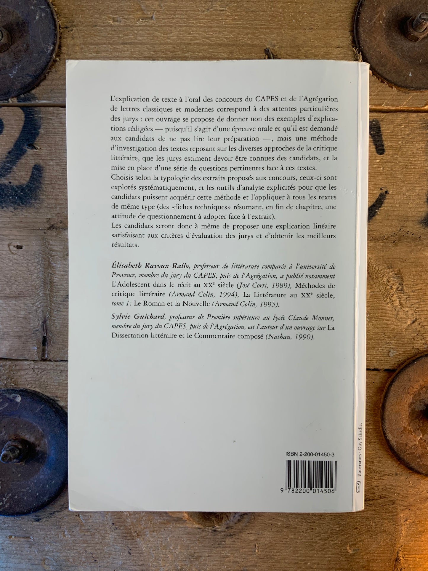 L’explication du texte à l’oral des concours - Elisabeth Rallo Ditche et Sylvie Guichard