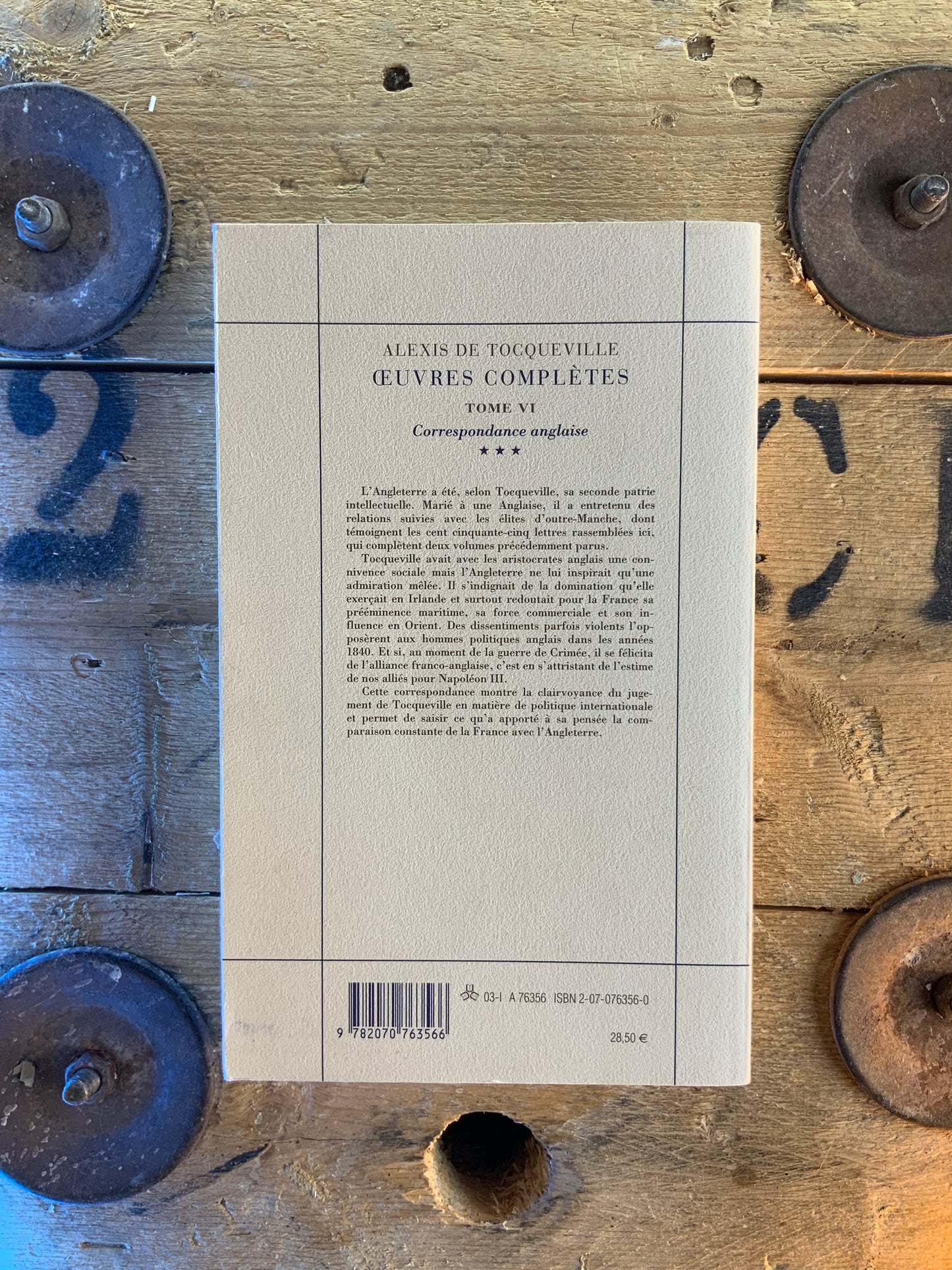 Correspondance anglaise - Alexis de Tocqueville