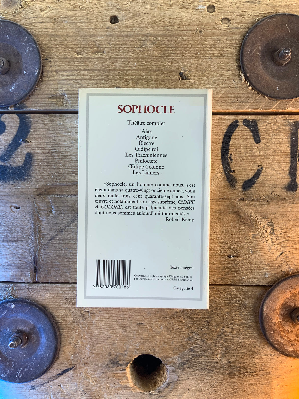 Théâtre complet - Sophocle