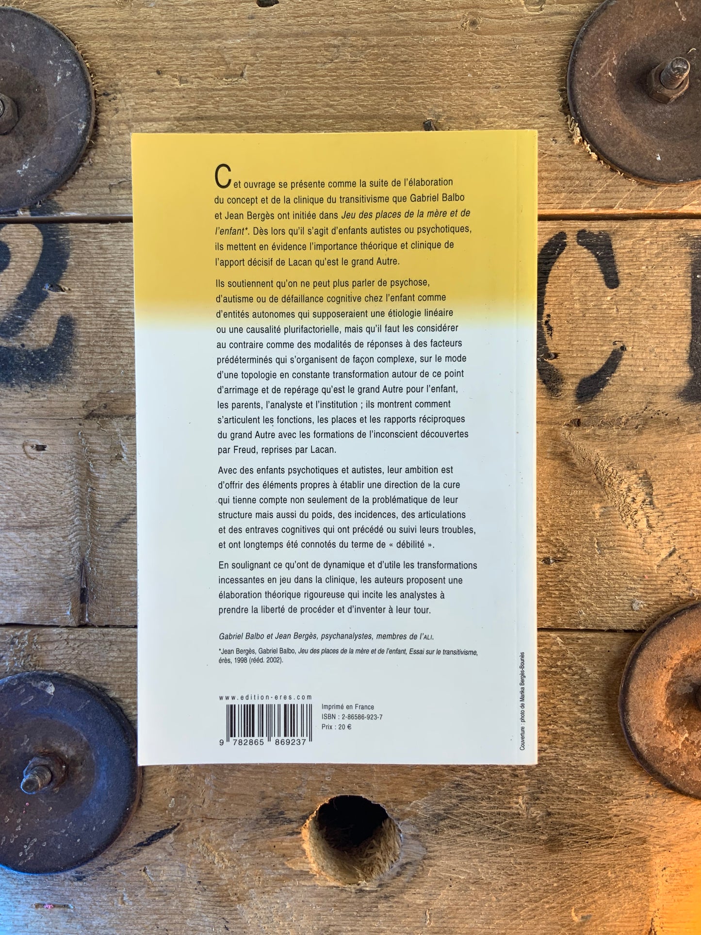Psychose, autisme et défaillance cognitive chez l’enfant - Gabriel Balbo et Jean Bergès