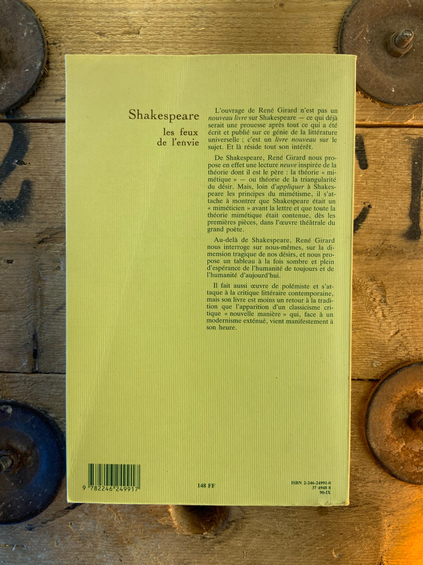 Shakespeare : les feux de l’envie - René Girard