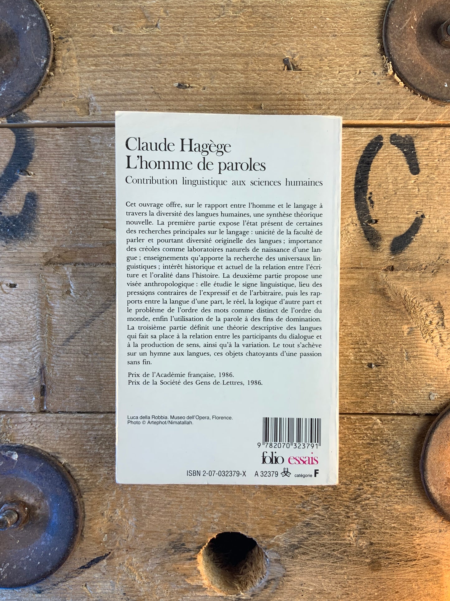 L’homme de paroles : contribution de linguistique aux sciences humaines - Claude Hagège