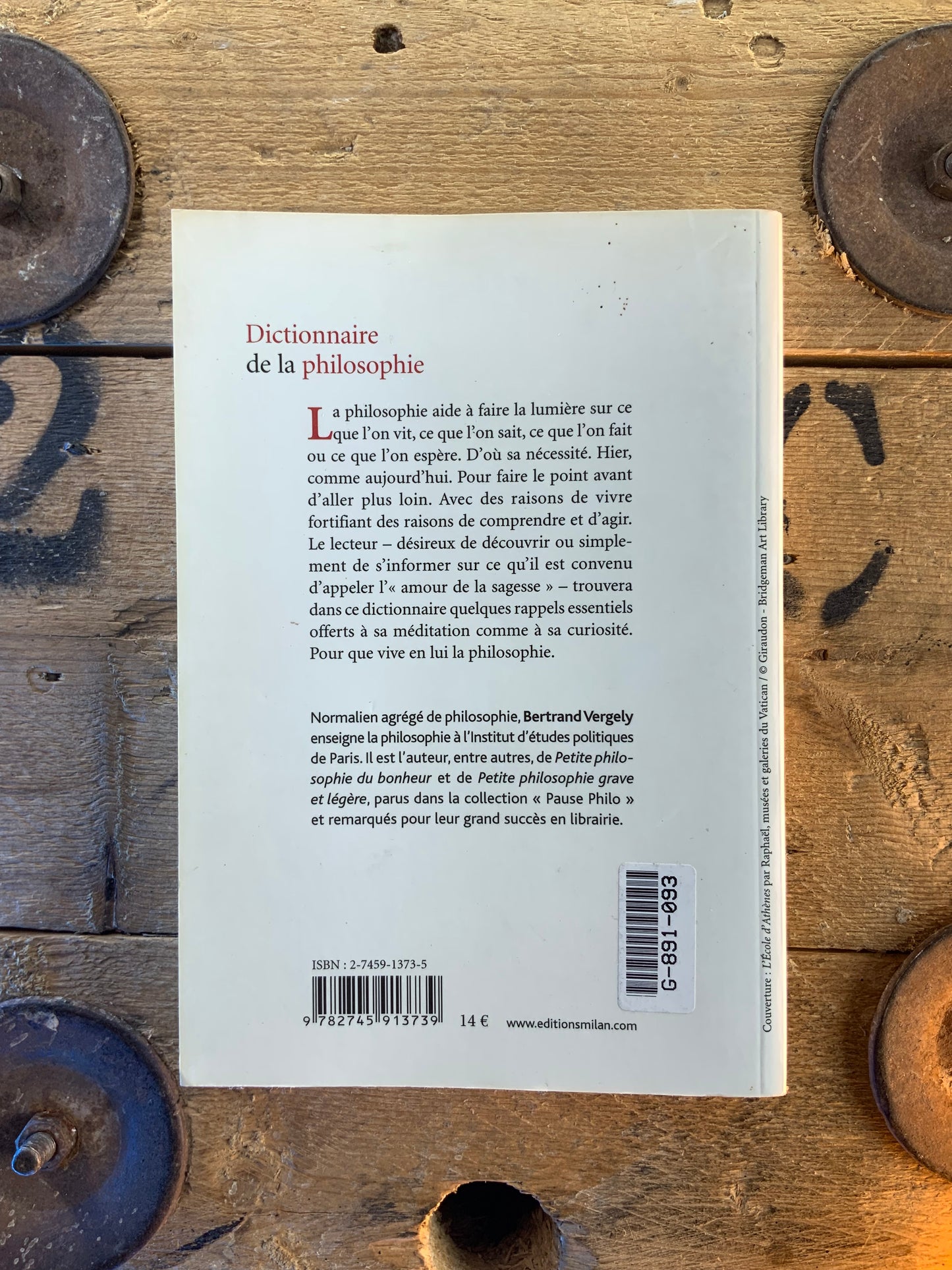 Dictionnaire de la philosophie - Bertrand Vergely