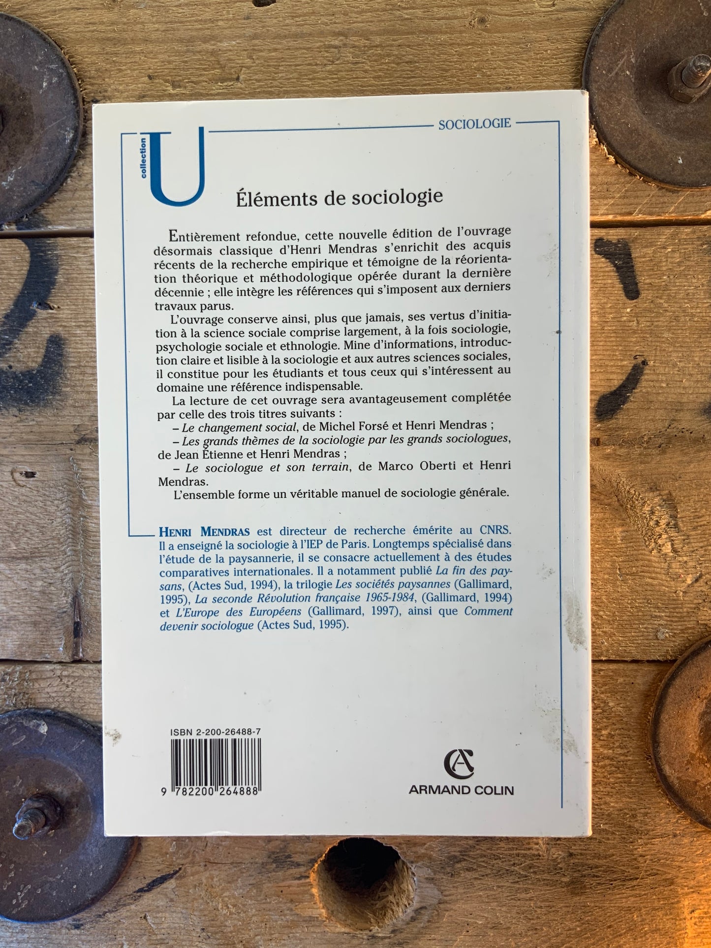 Éléments de sociologie - Henri Mendras