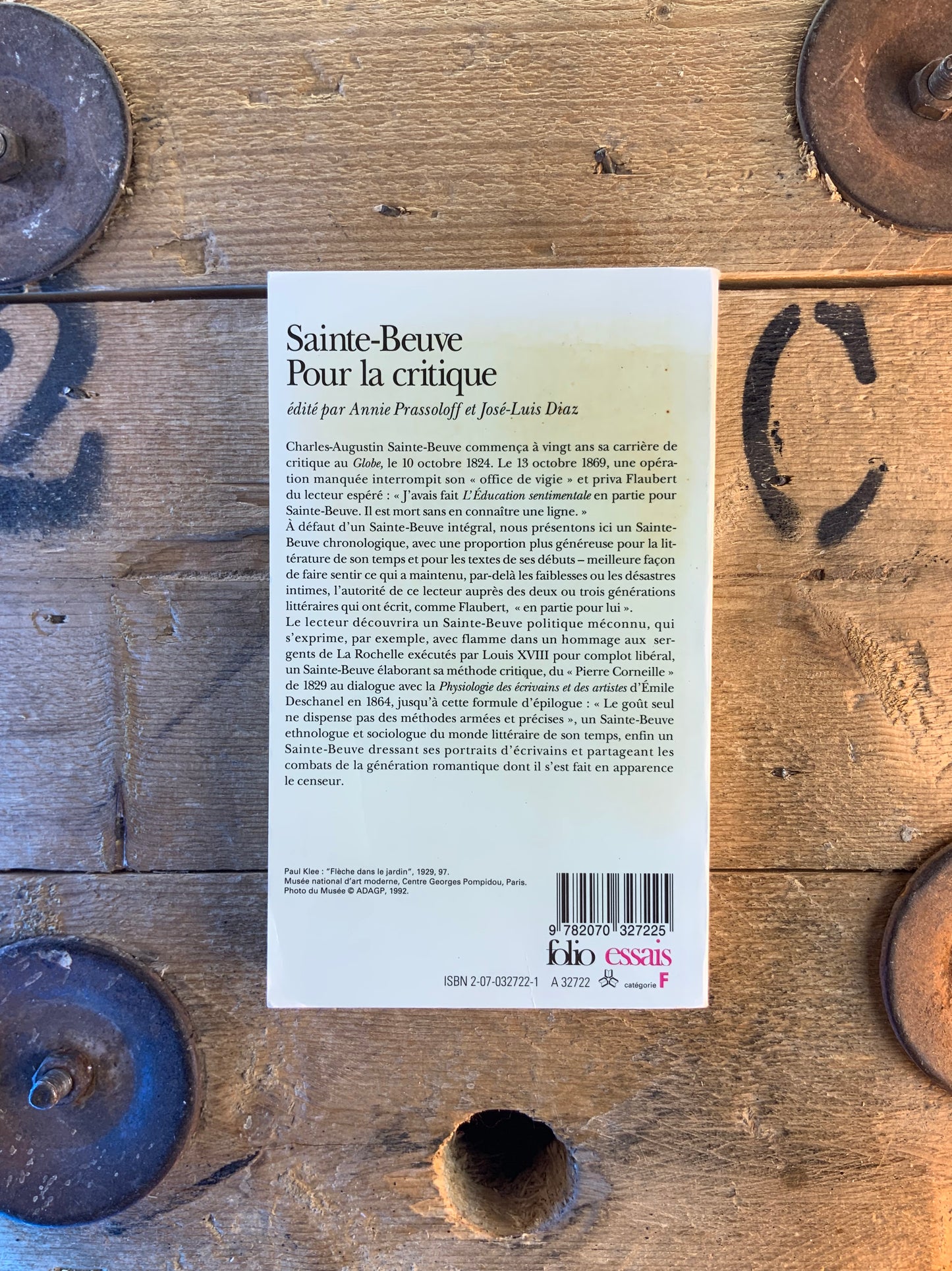Pour la critique - Sainte-Beuve