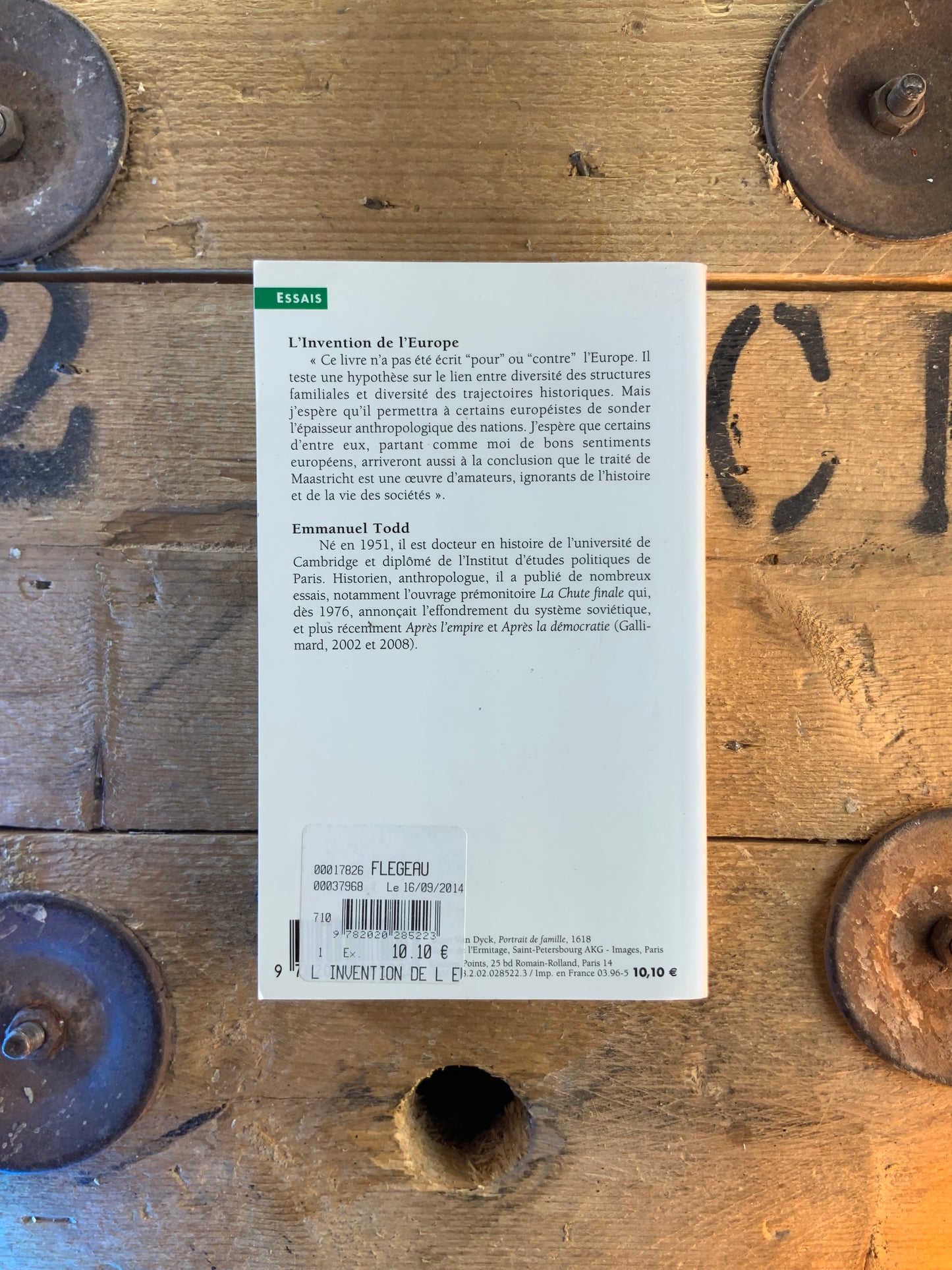 L’invention de l’Europe - Emmanuel Todd