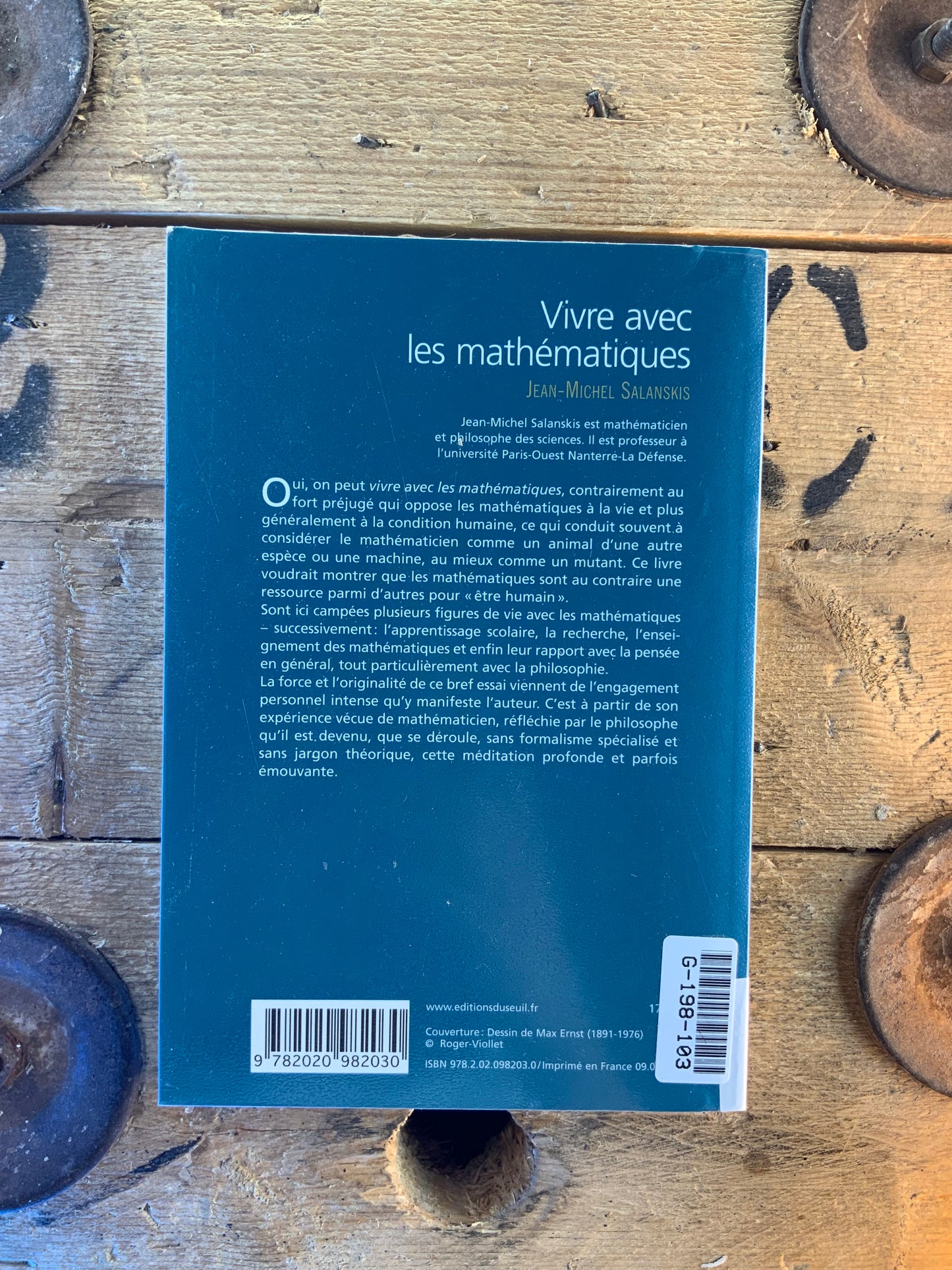 Vivre avec les mathématiques - Jean-Michel Salanskis