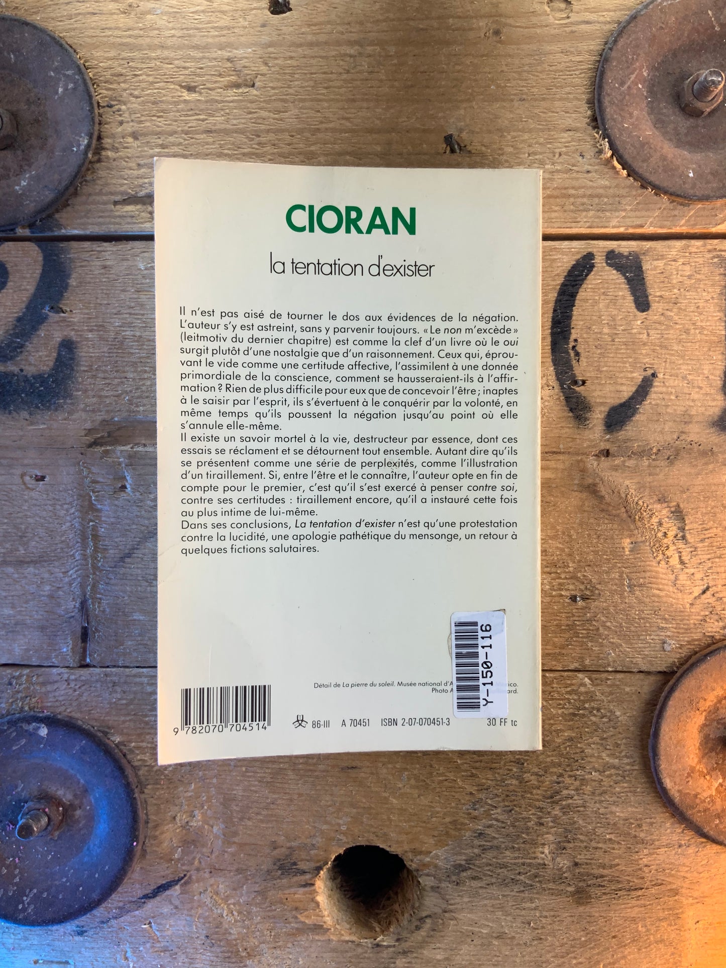 La tentation d’exister - Émile Cioran