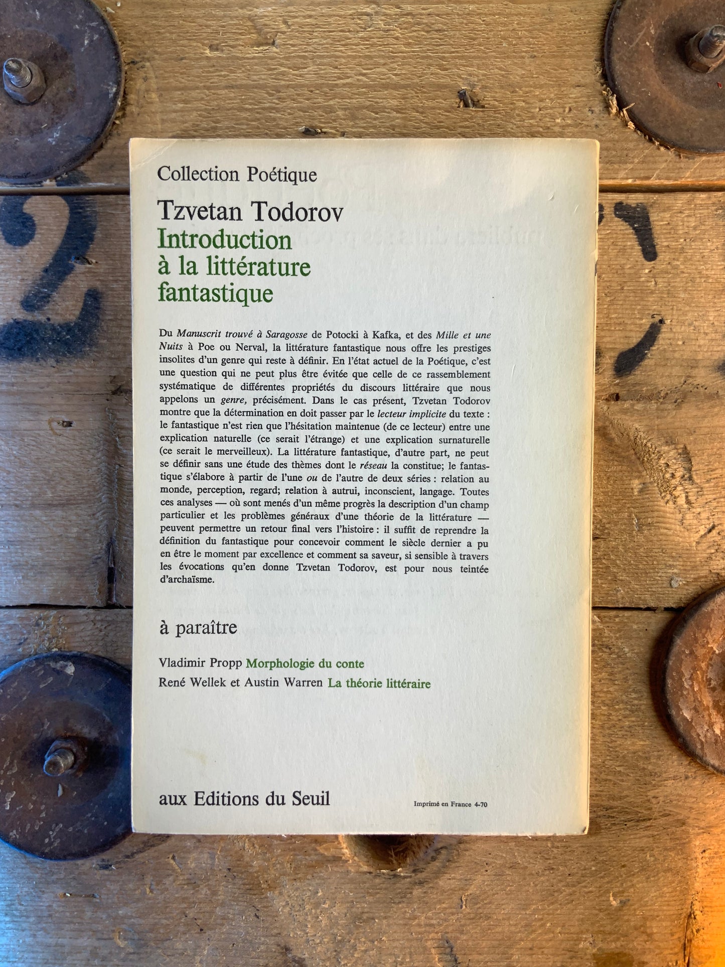 Poétique : revue de théorie et d’analyse littéraire 2 - 1970