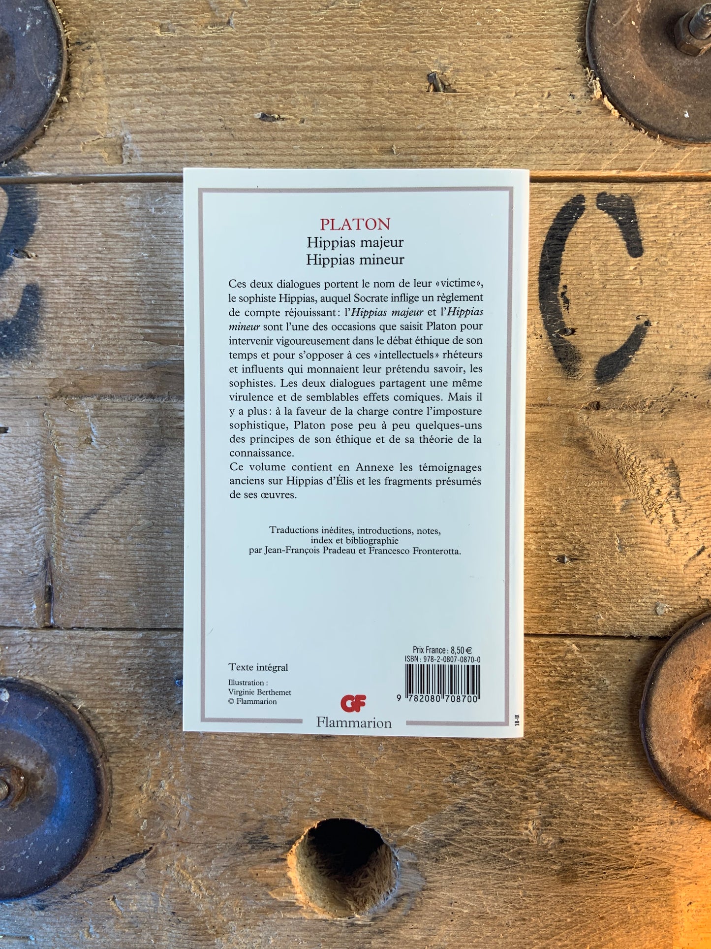 Hippias majeur . Hippias mineur - Platon