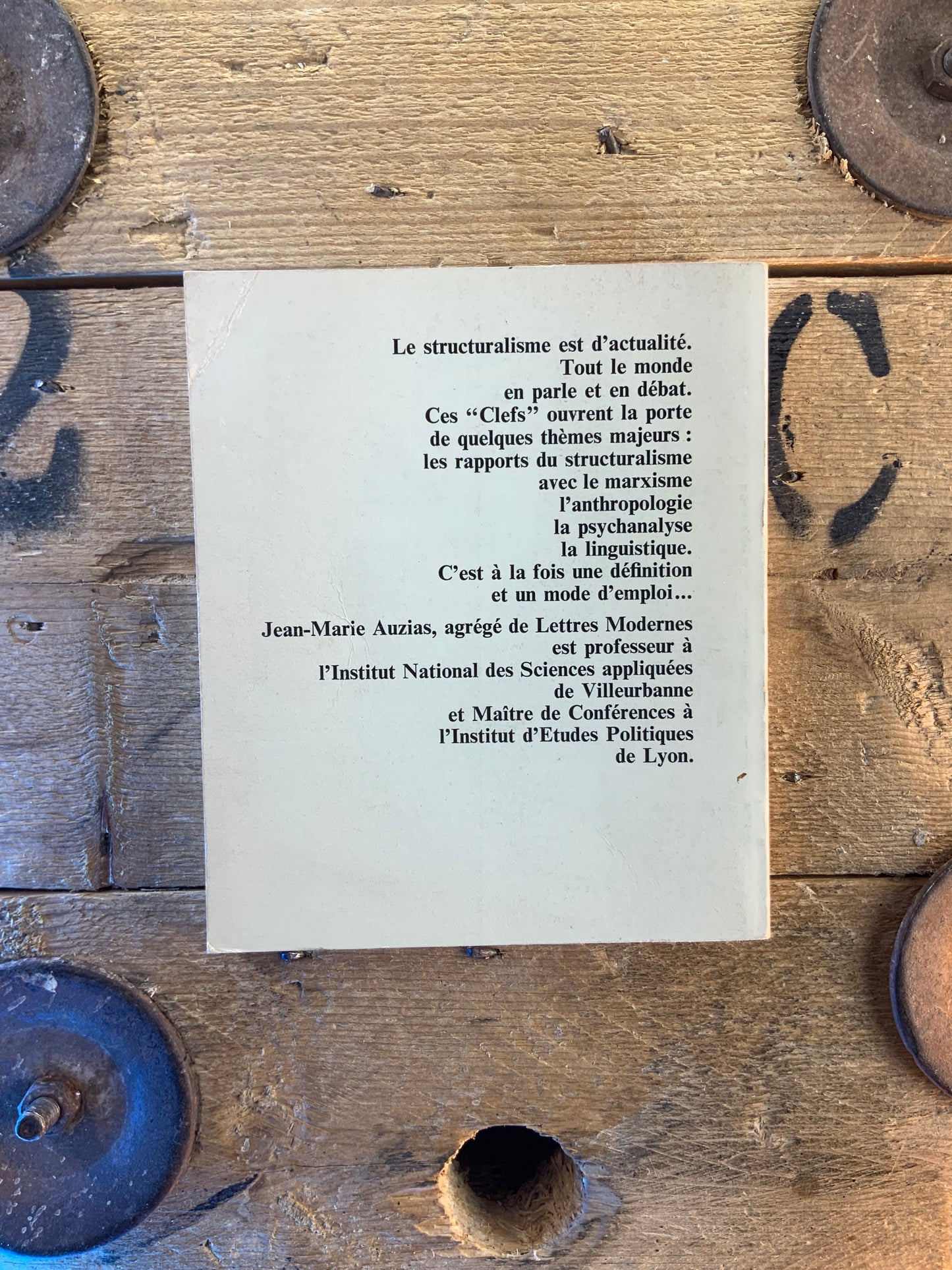 Clefs pour le structuralisme - Jean-Marie Auzias