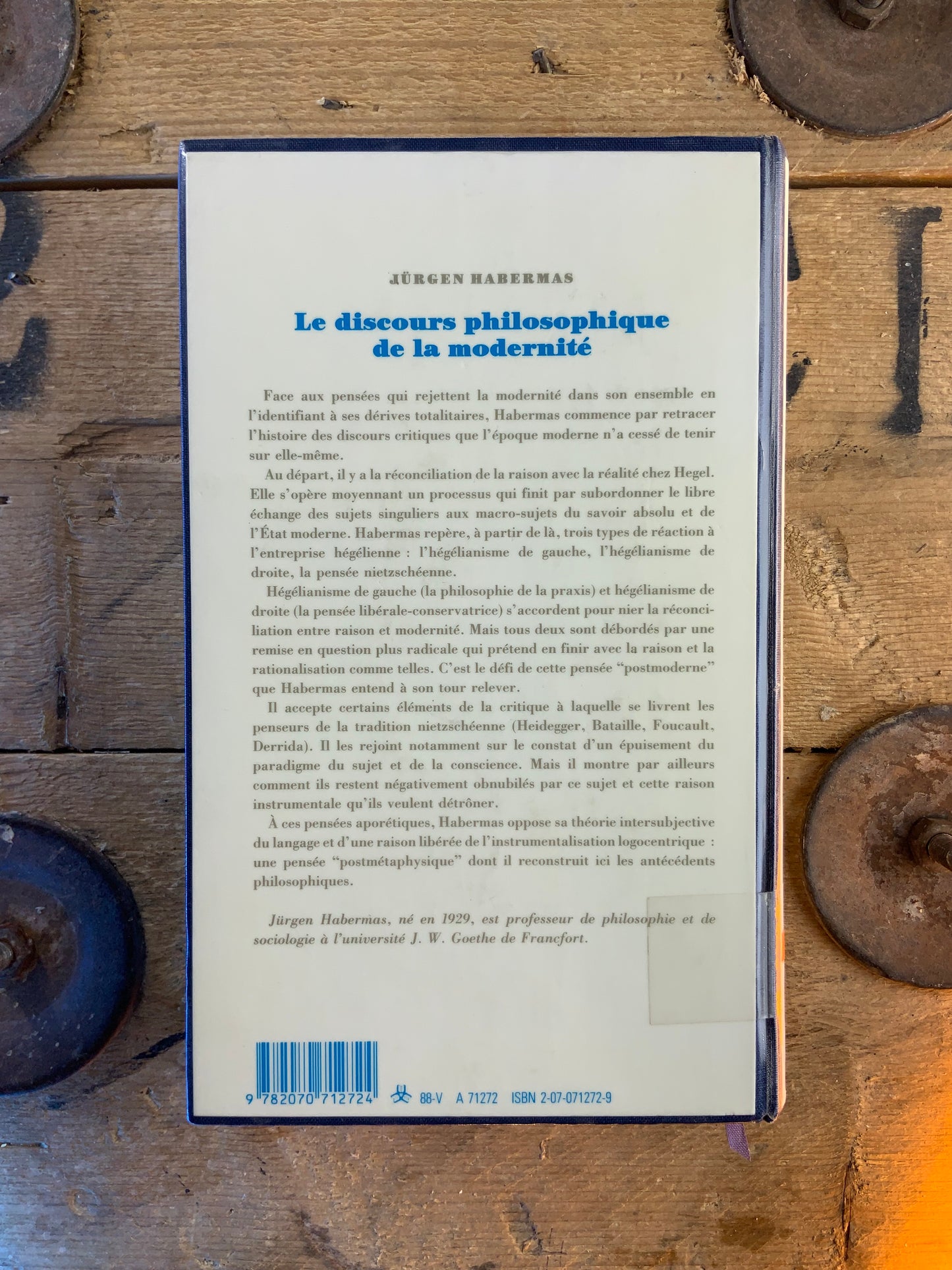 Le discours philosophique de la modernité - Jürgen Habermas