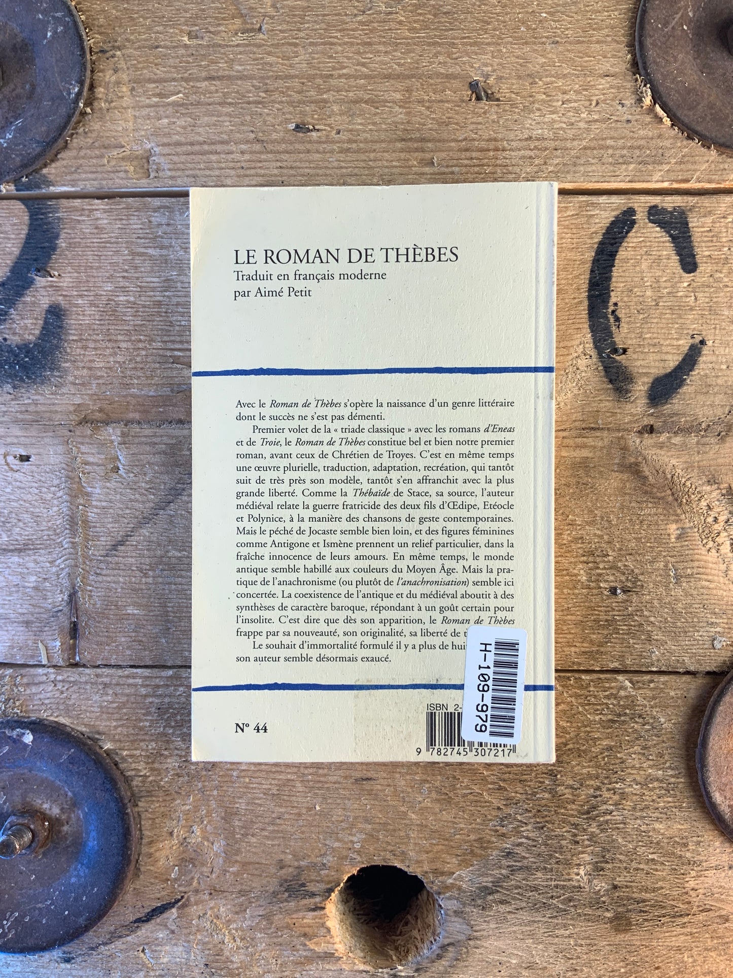 Le roman de Thèbes traduit en français moderne par Aimé Petit