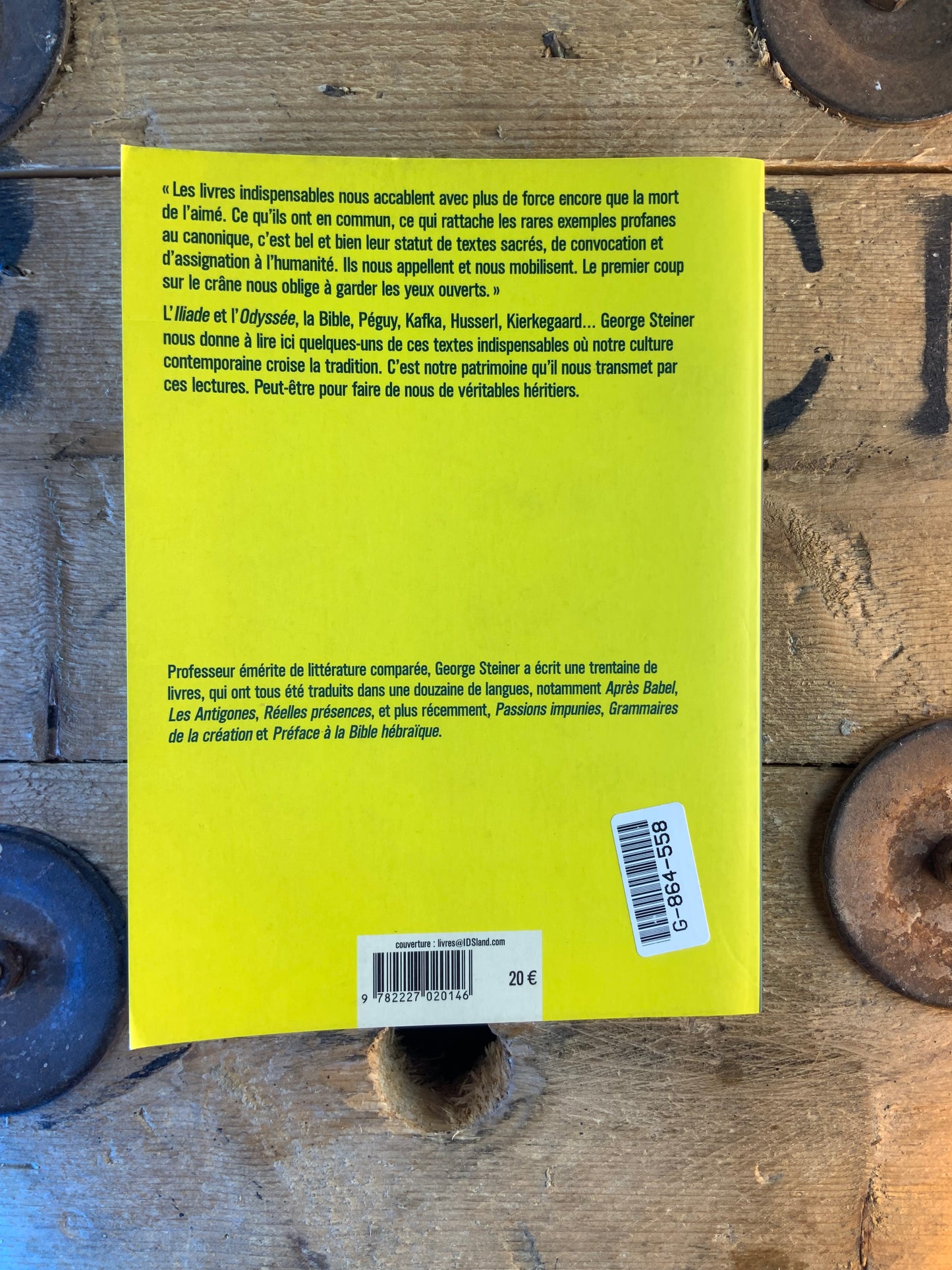 De la bible à Kafka - George Steiner