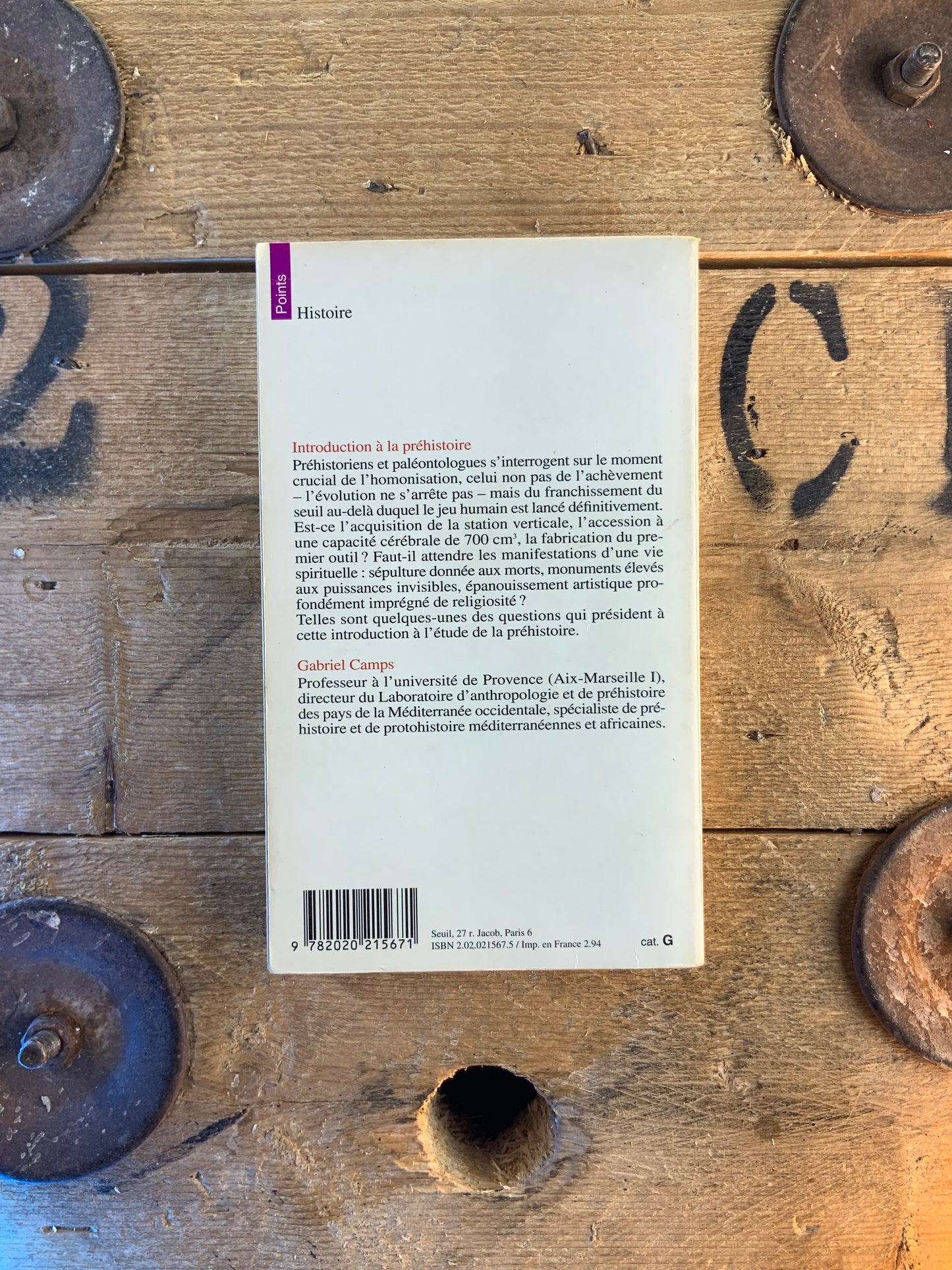 Introduction à la préhistoire : à la recherche du paradis perdu - Gabriel Camps