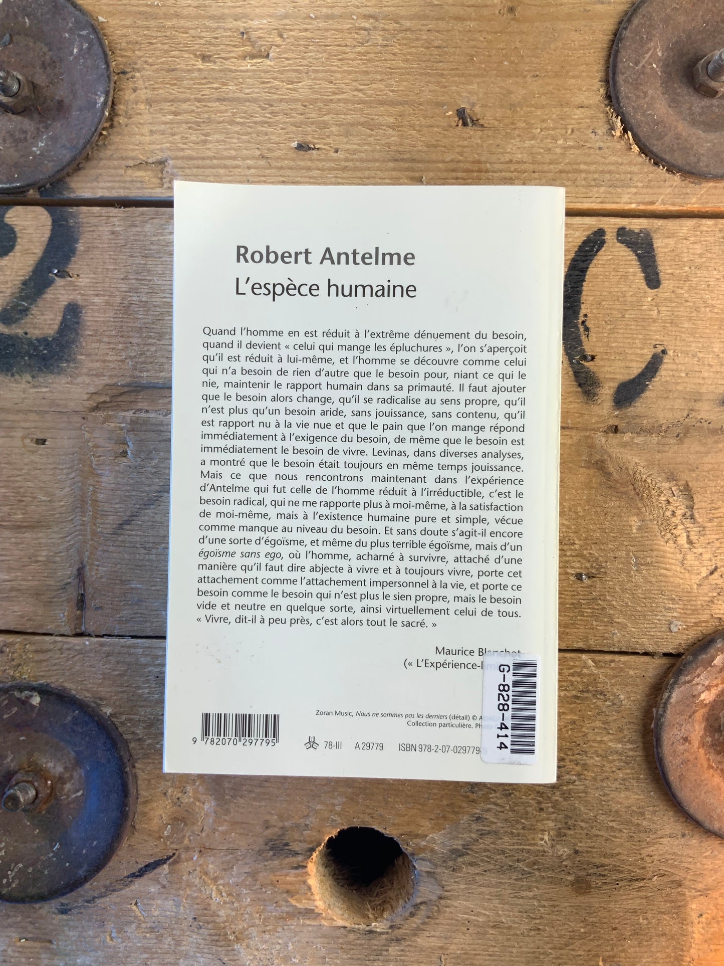 L’espèce humaine - Robert Antelme