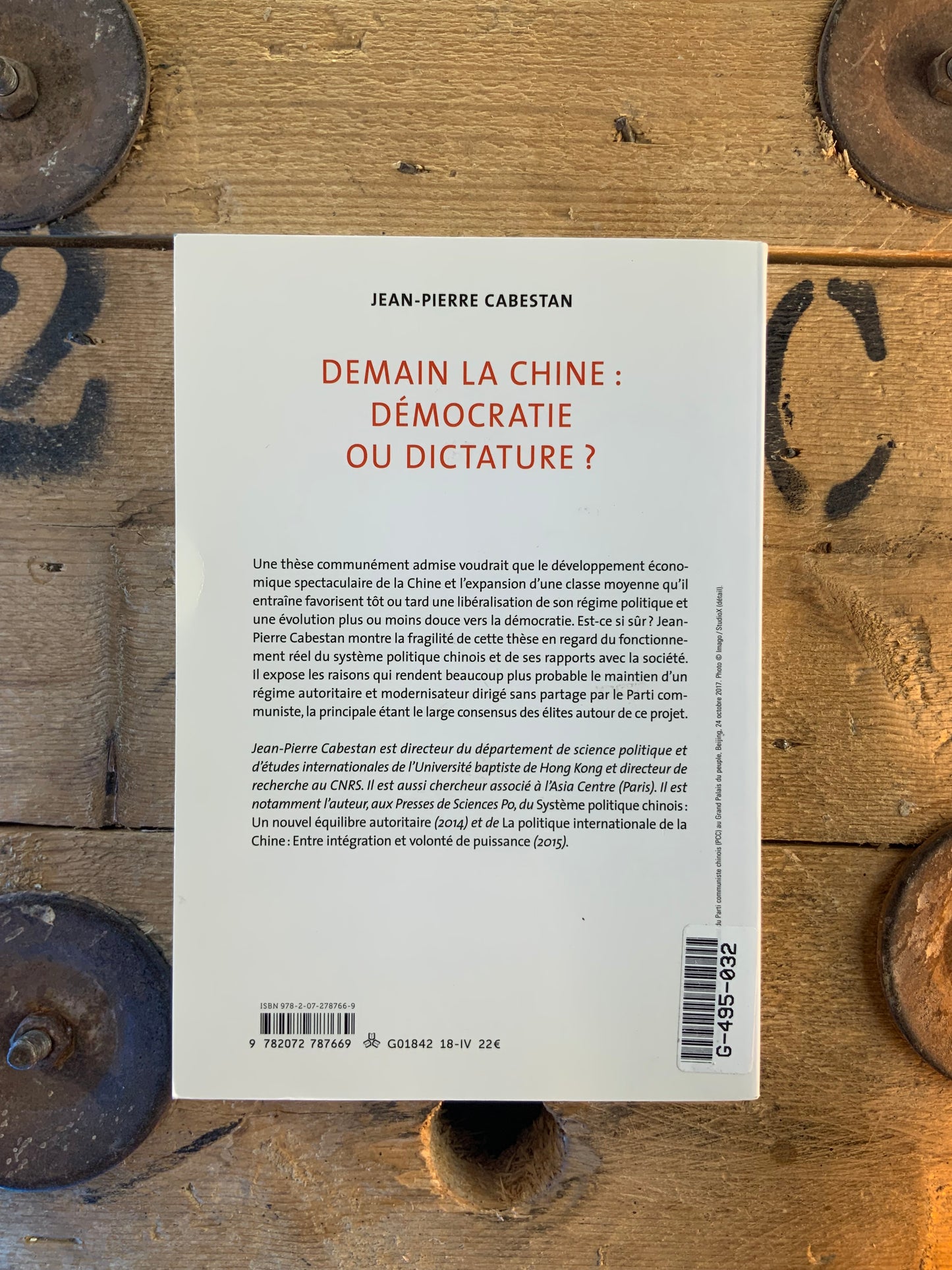 Demain la Chine : démocratie ou dictature - Jean-Pierre Cabestan
