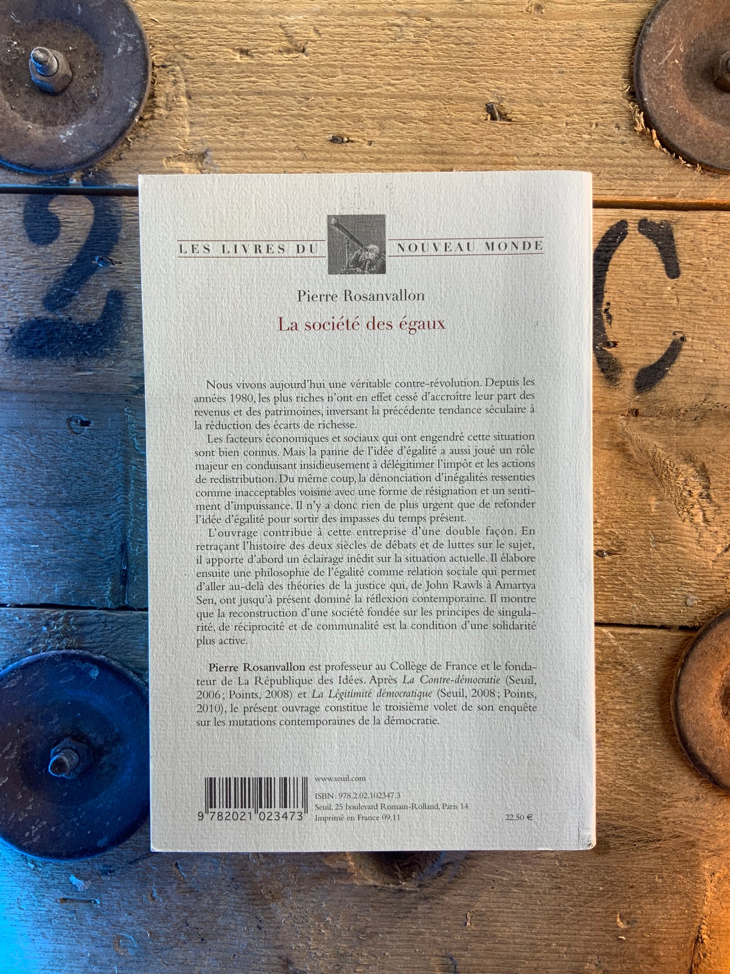 La société des égaux - Pierre Rosanvallon