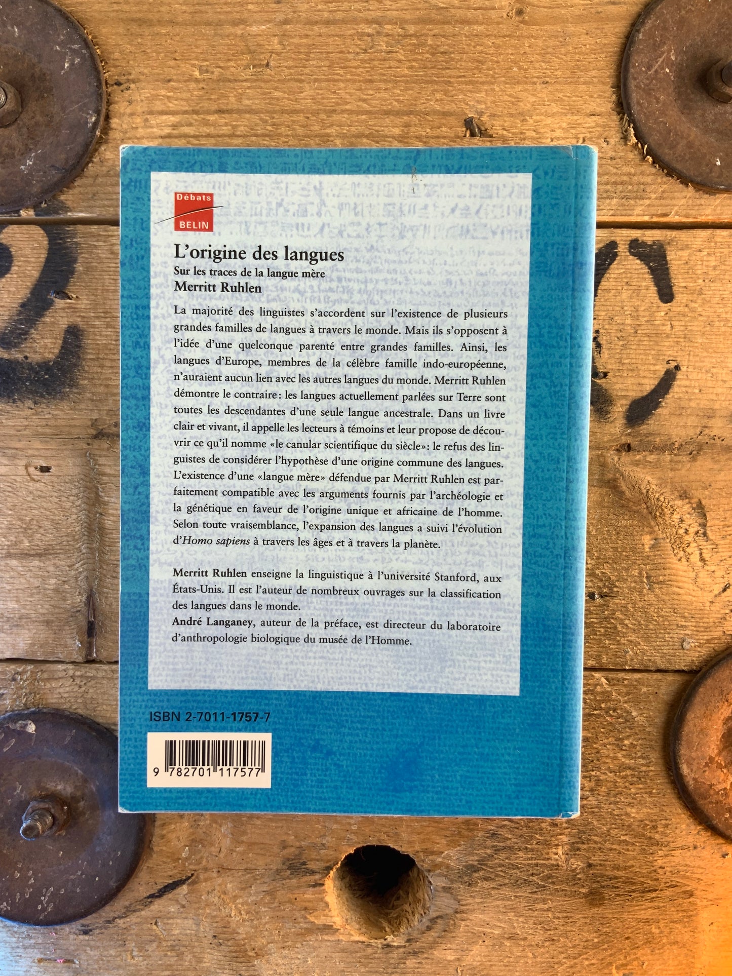 L’origine des langues - Merritt Ruhlen