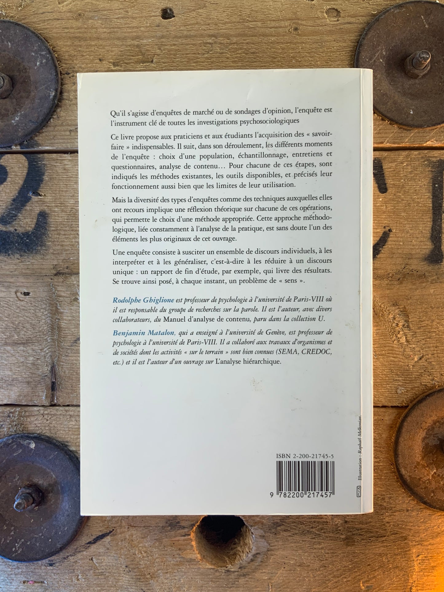 Les enquêtes sociologiques : théories et pratiques - Rodolphe Ghiglione et Benjamin Matalon