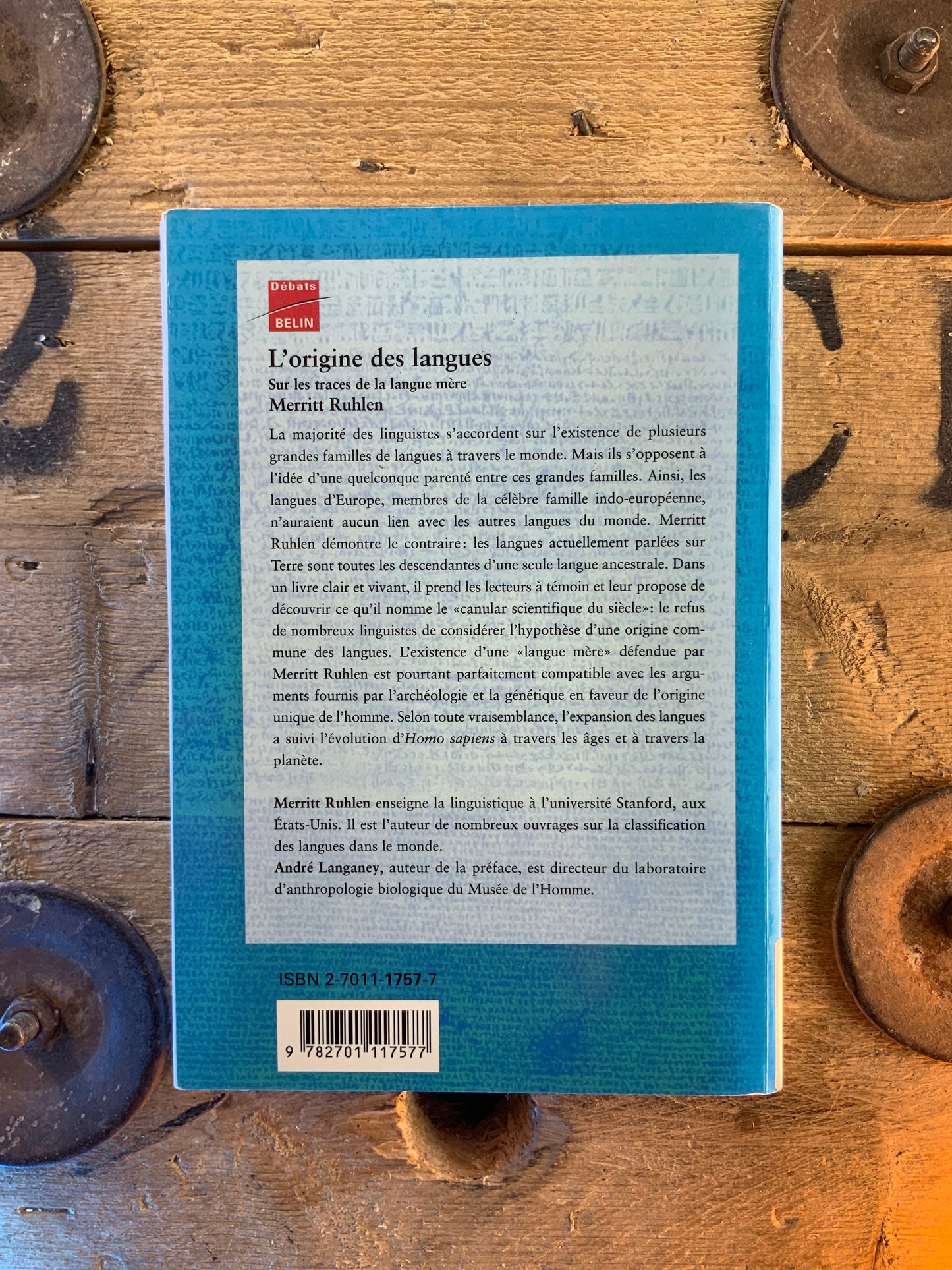 L’origine des langues - Merritt Ruhlen