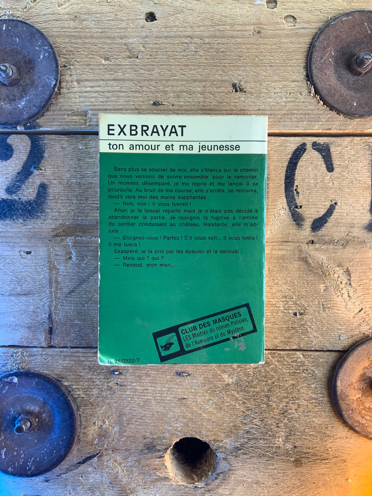 Ton amour et ma jeunesse - Exbrayat