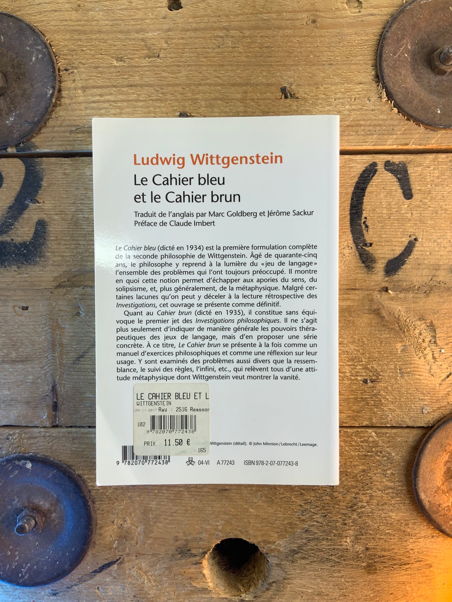 Le Cahier bleu et le Cahier brun - Ludwing Wittgenstein