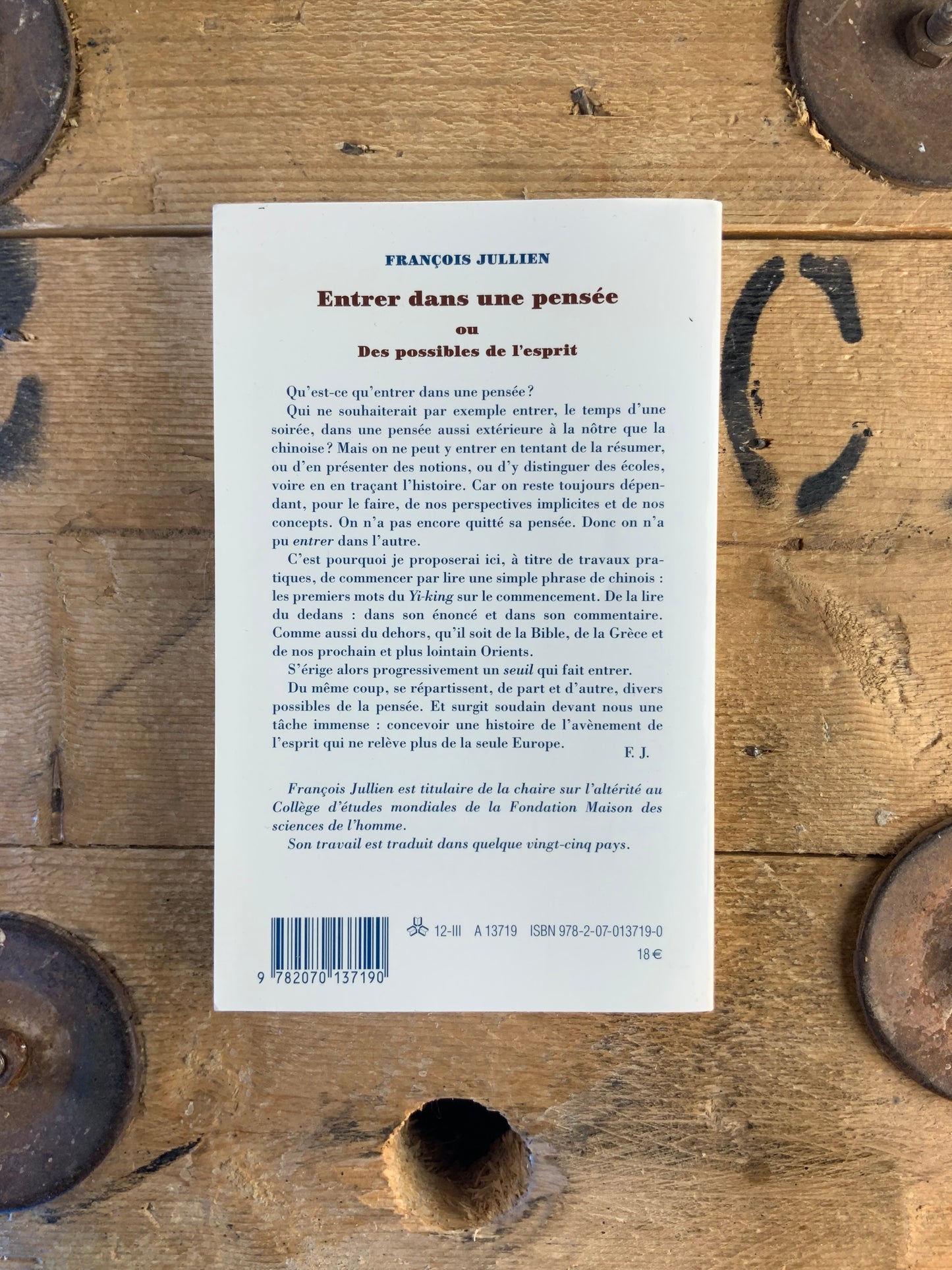 Entrer dans une pensée, ou Des possibles de l’esprit - François Jullien