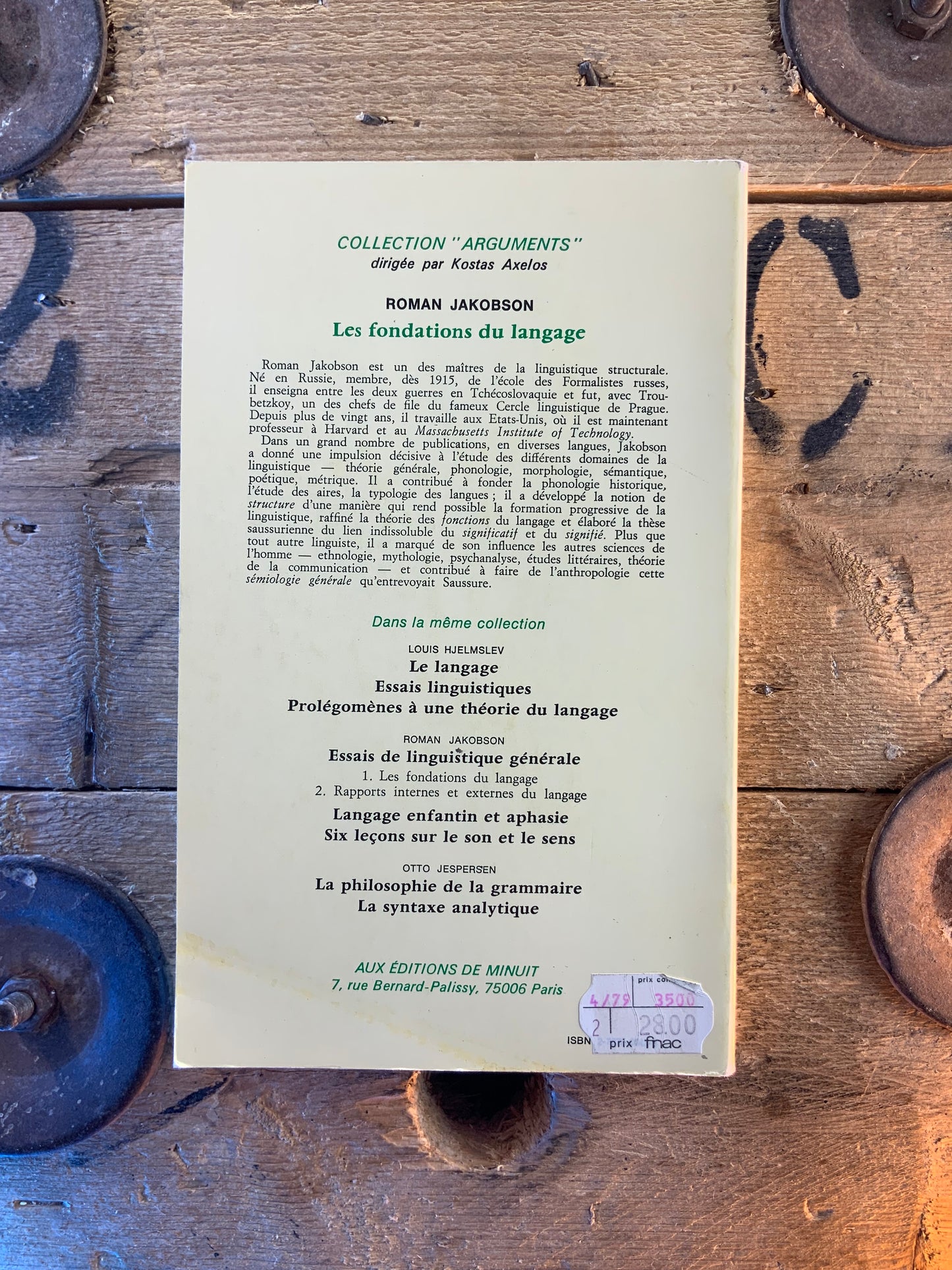 Essai de linguistique générale : les fondations du langage - Roman Jakobson
