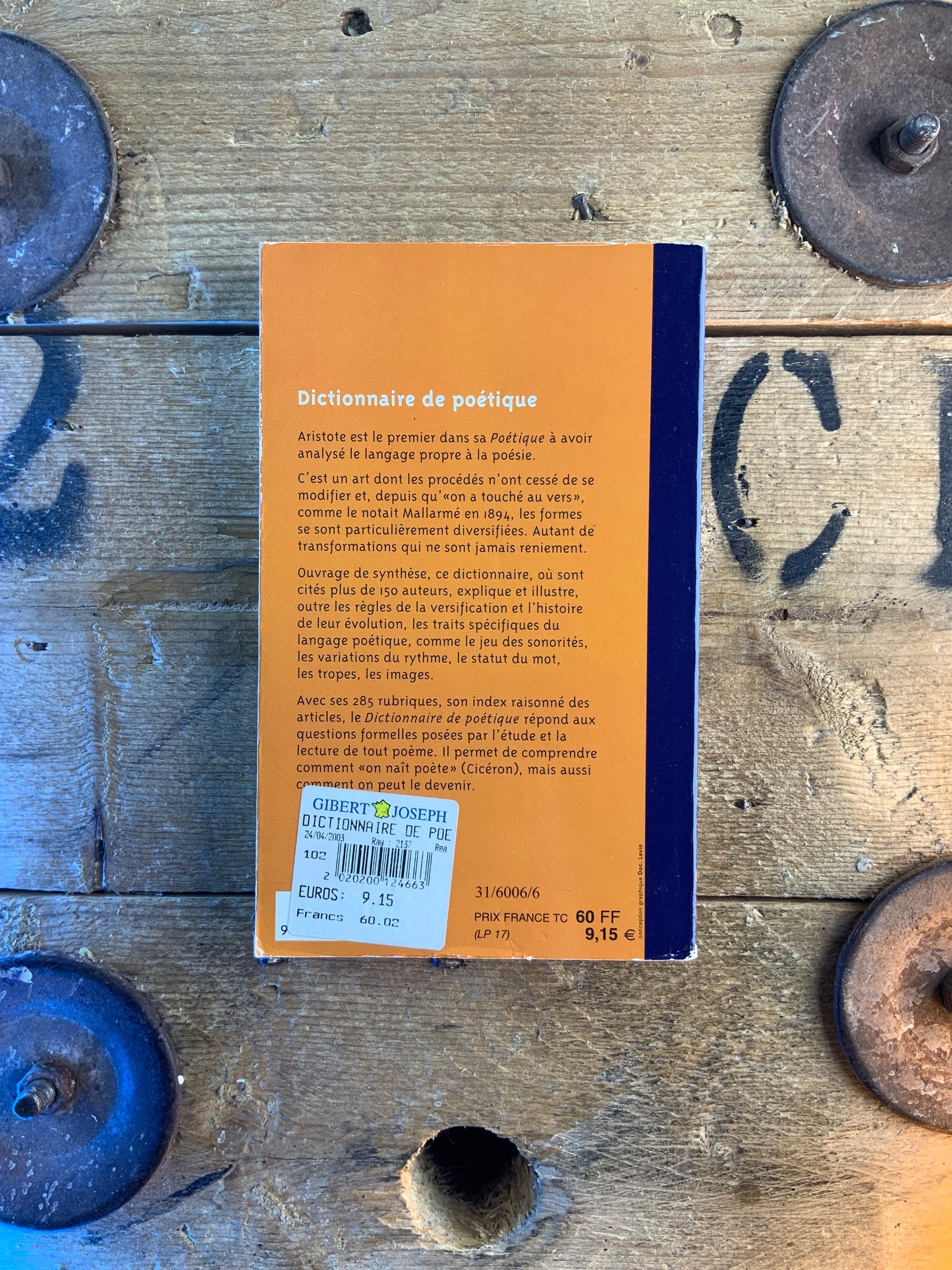Dictionnaire de poétique - M. Aquien