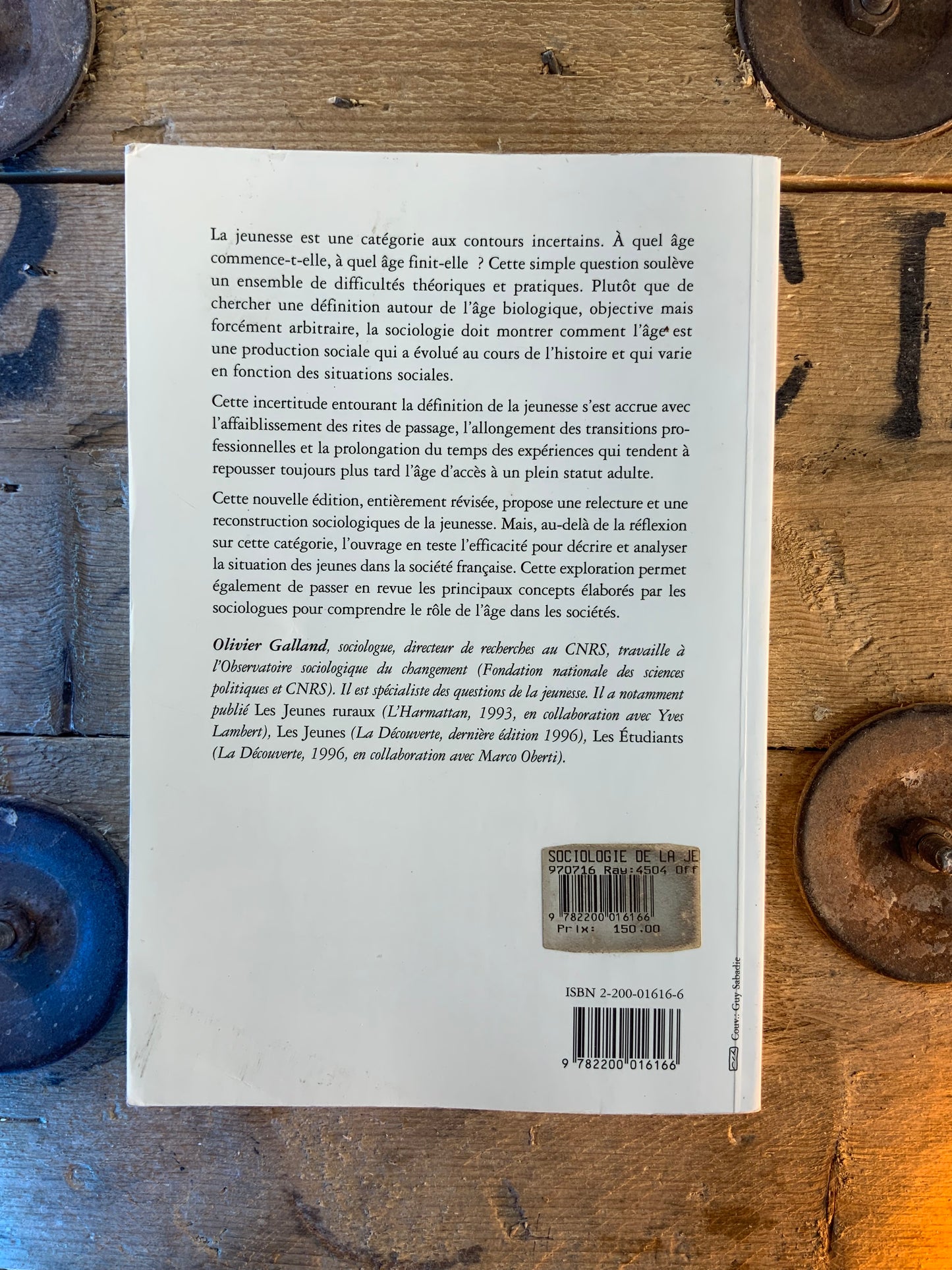 Sociologie de la jeunesse - Olivier Galland