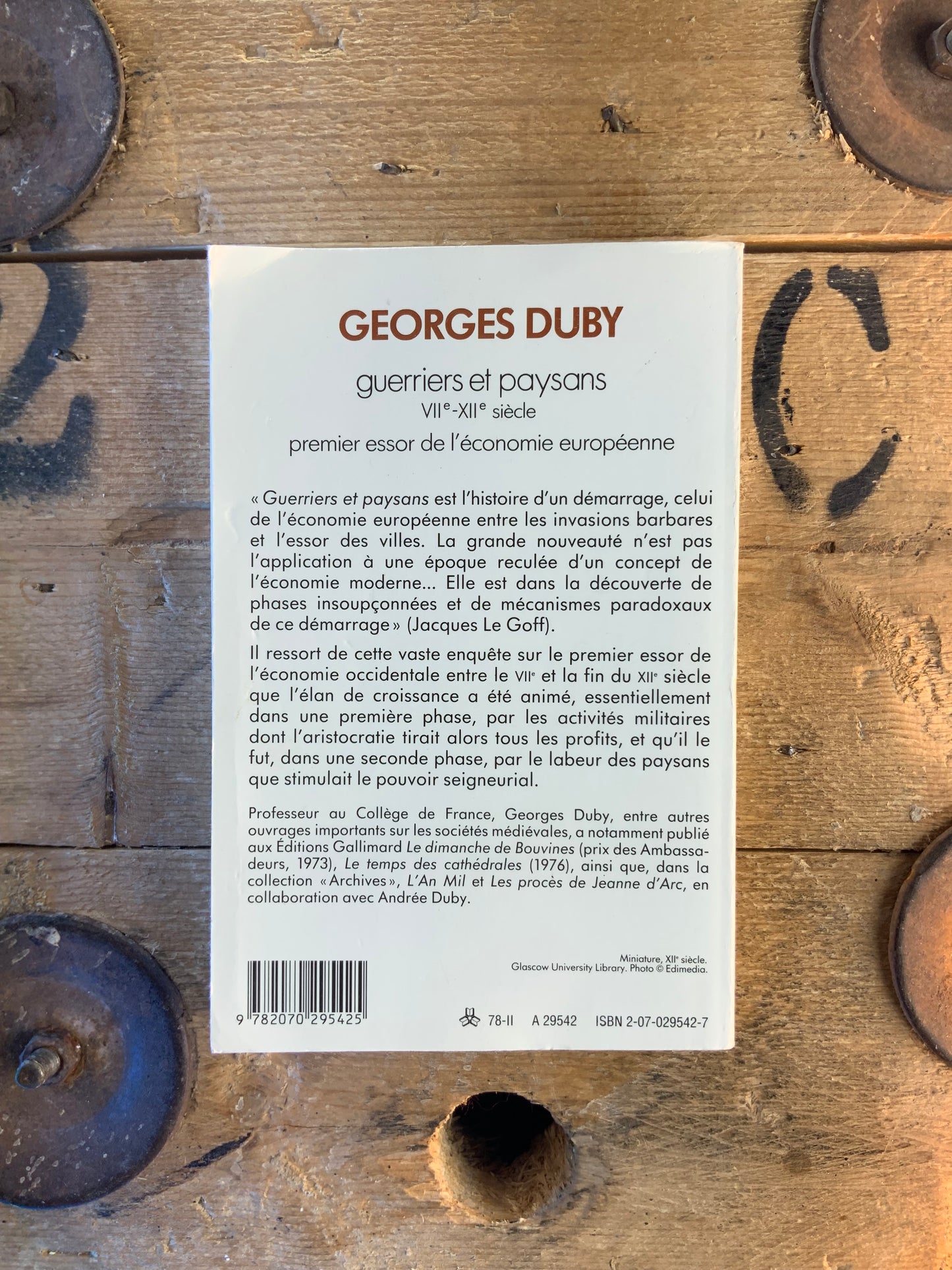 Guerriers et paysans : VII e - XII e siècle premier essor de l’économie européenne - Georges Duby