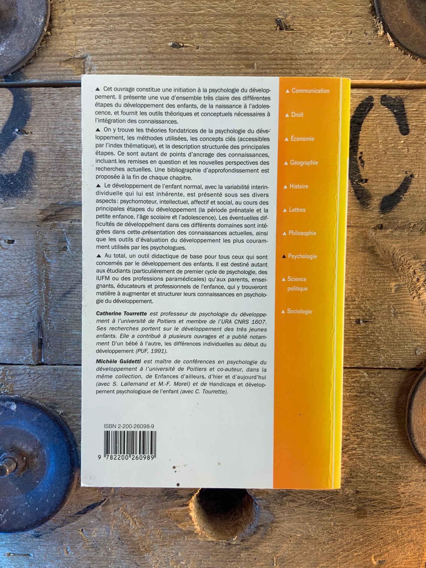 Introduction à la psychologie du développement : du bébé à l’adolescent - Catherine Tourrette et Michèle Guidetti
