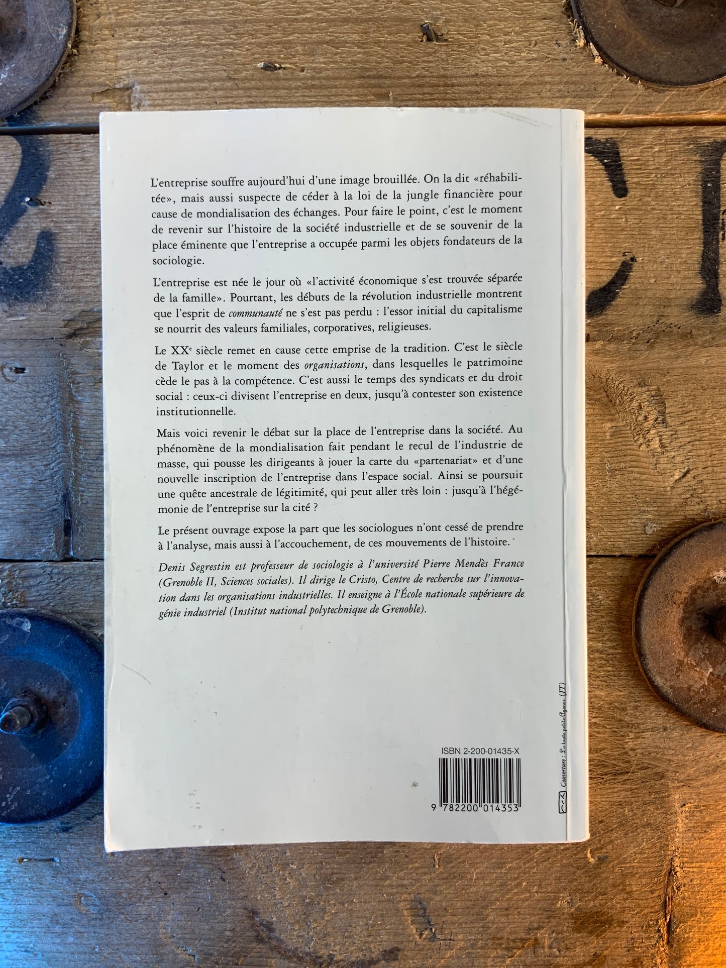 Sociologie de l’entreprise - Denis Segrestin