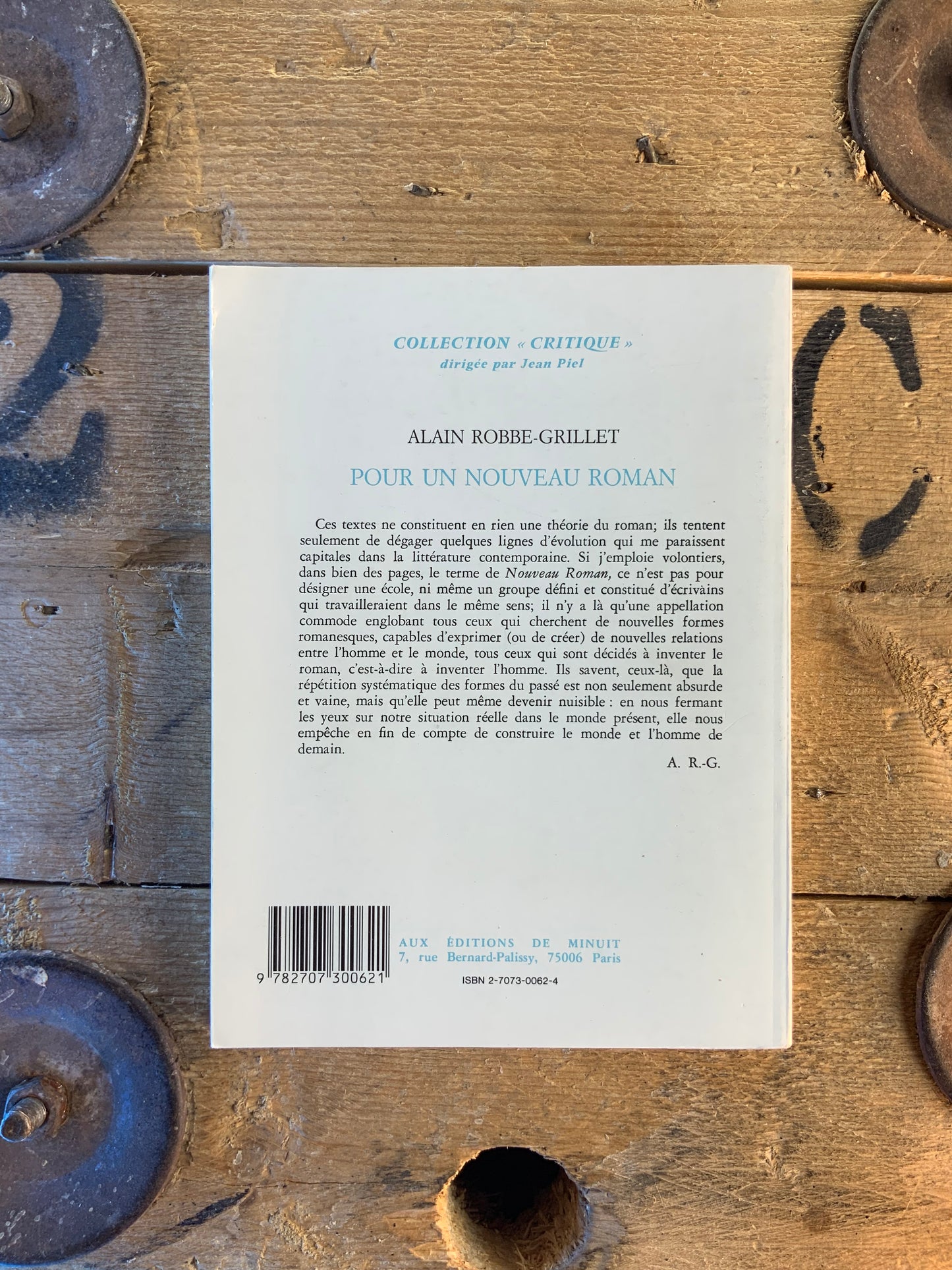 Pour un nouveau roman - Alain Robbe-Grillet