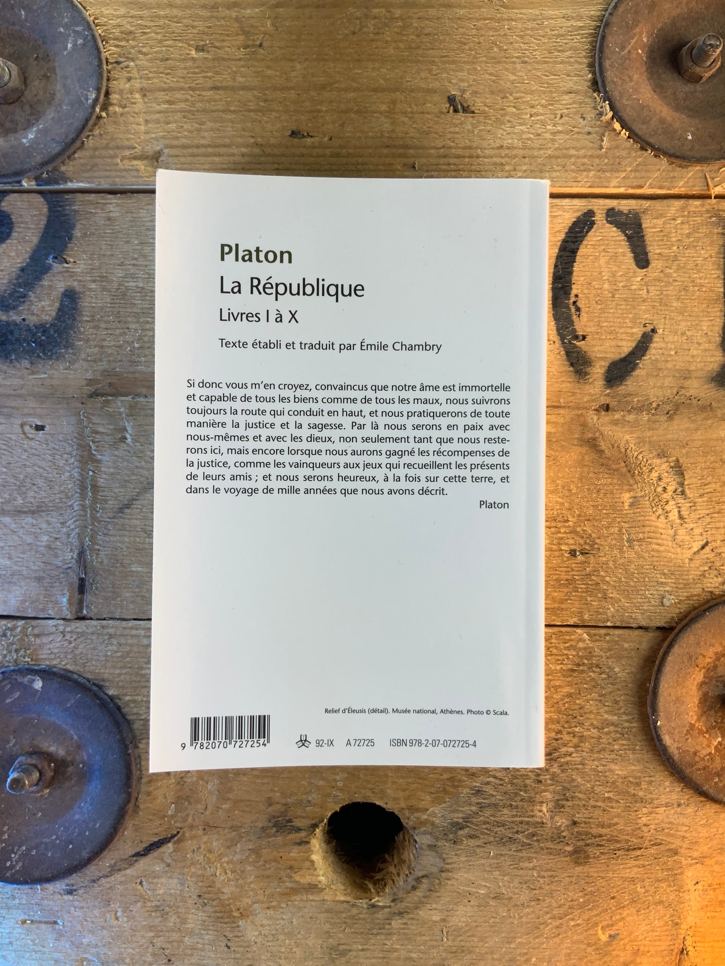 La République : livres I à X - Platon