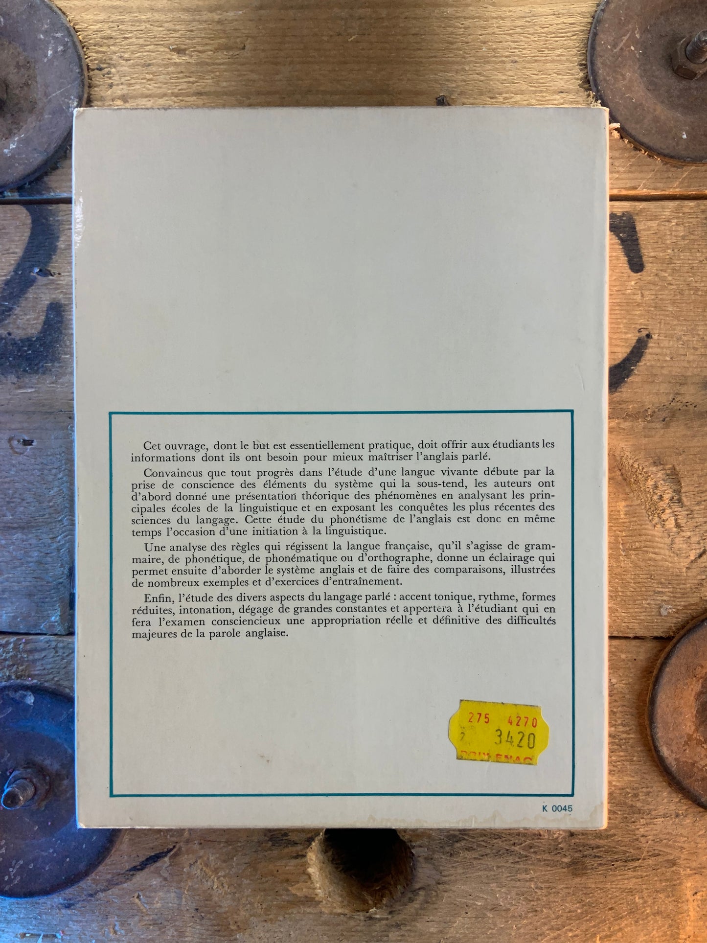 Phonétique et phonologie de l’anglais contemporain - H. Adamczewski et D. Keen