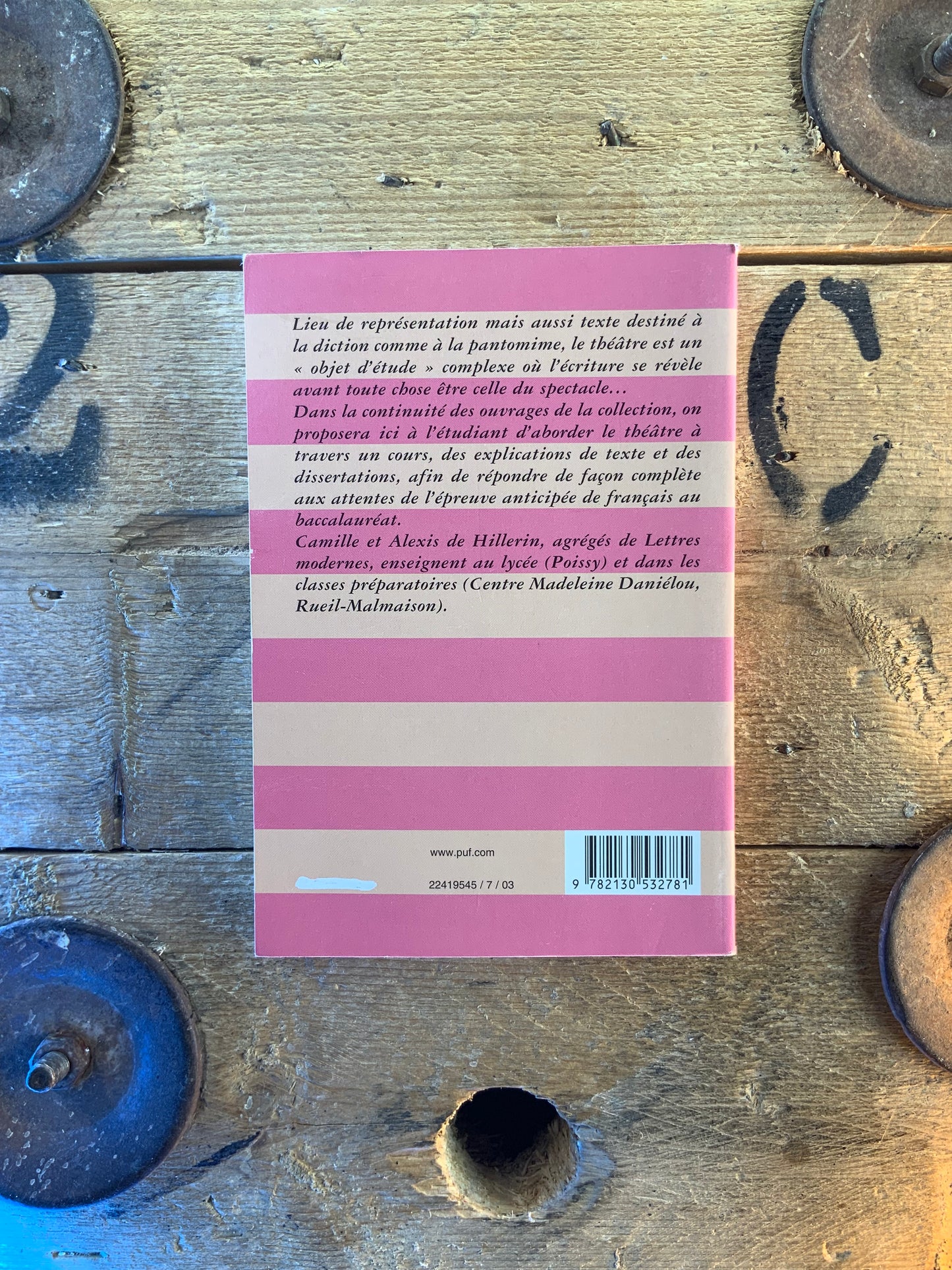 Théâtre : texte et représentation - Alexis de Hillerin et Camille de Hillerin