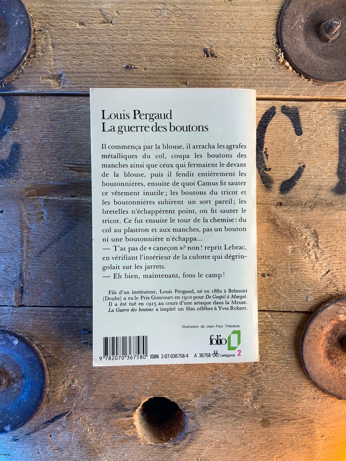 La guerre des boutons - Louis Bergaud