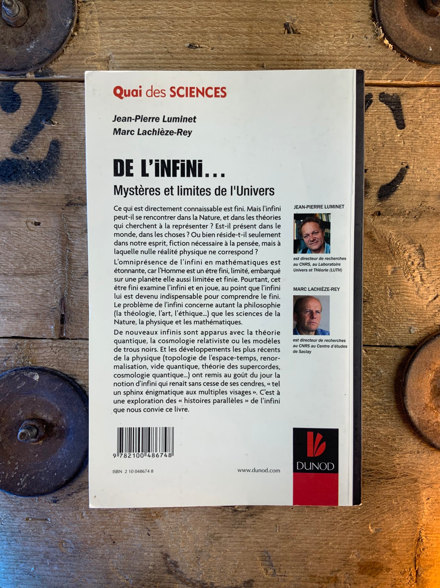 De l’infini… Mystères et limites de l’Univers - Jean-Pierre Luminet et Marc Lachièze-Rey